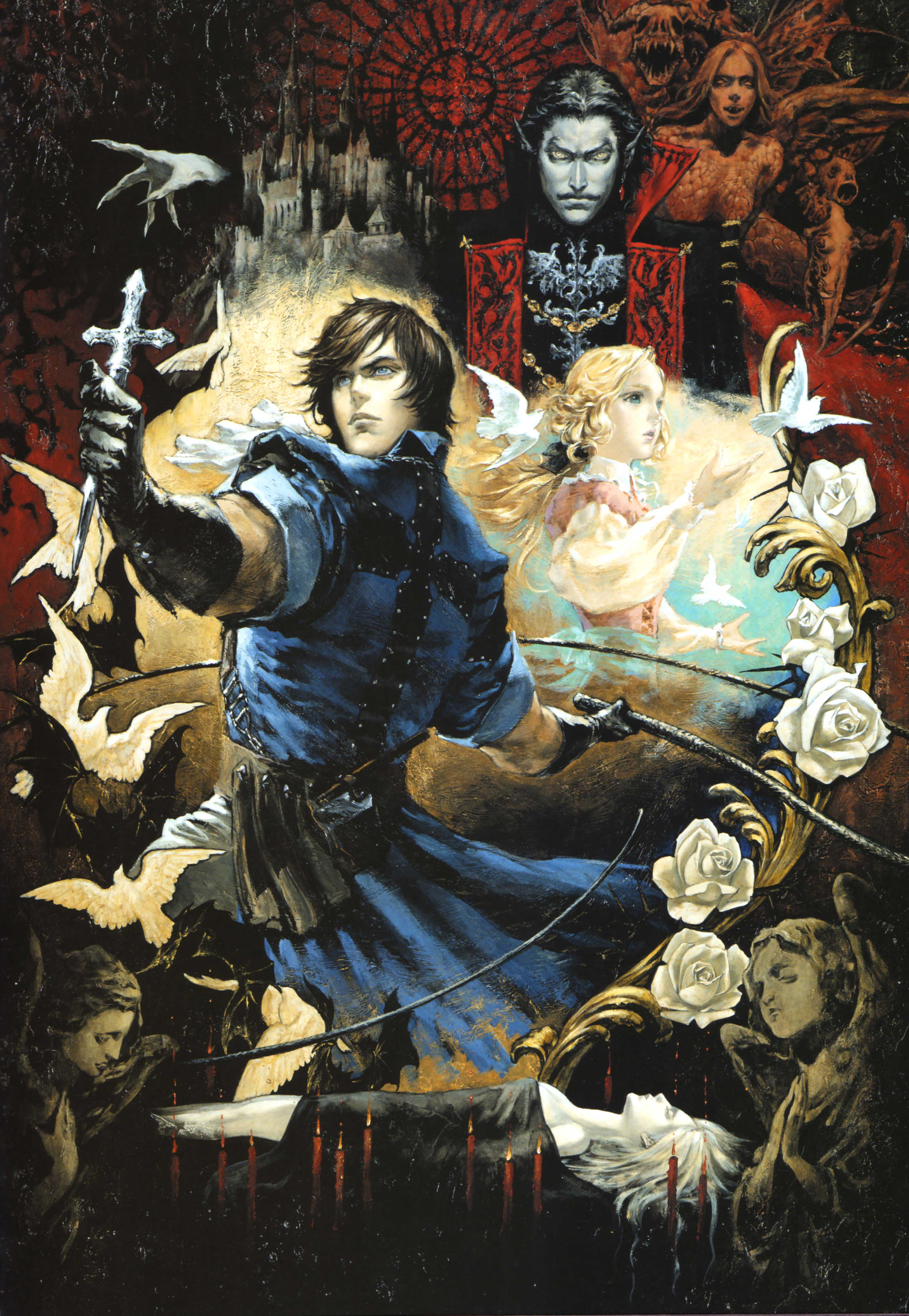 3682x5328 Castlevania Dracula X Chronicles Art Wallpaper & Background Download