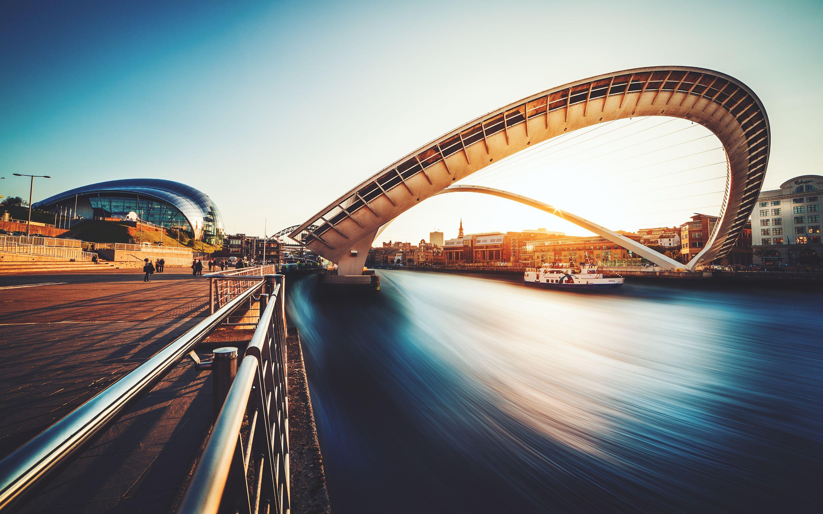 2880x1800 Gateshead Millennium Bridge UK Wallpaper (DESKTOP BACKGROUNDS). Best Wallpaper HQ. Gateshead millennium bridge, Millennium bridge, Bridge wallpaper