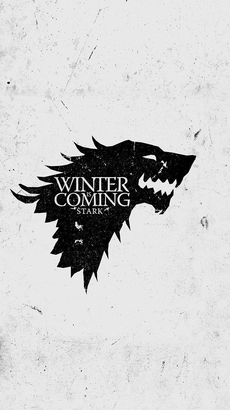 750x1334 Stark Wolf Game Of Thrones Winter Is Coming Light Grunge iPhone 6
