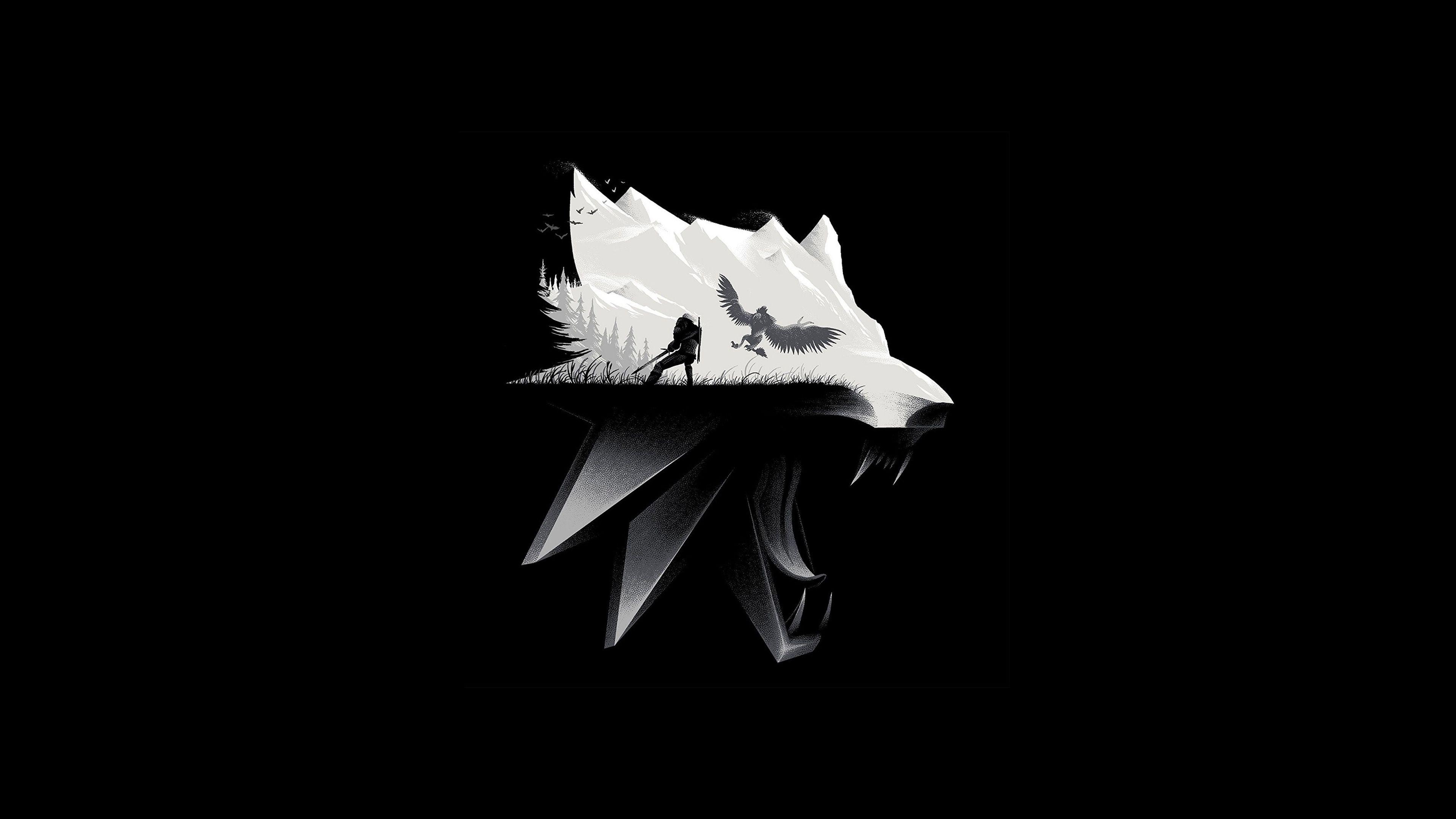 3840x2160 The Witcher 3 Wild Hunt Wolf Artwork 800x480 Resolution HD