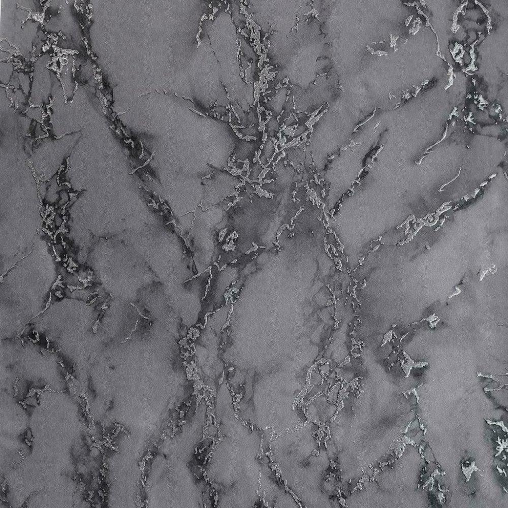 1000x1000 Shop Arthouse Carrara Marble Silver Charcoal Grey Wallpaper