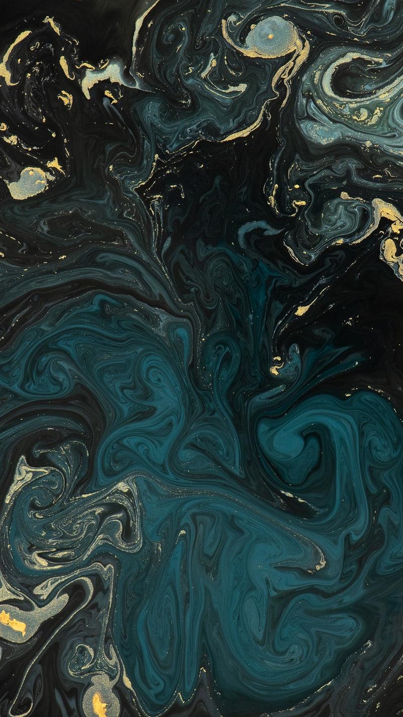 800x1422 Black Gold Marble Image Wallpaper