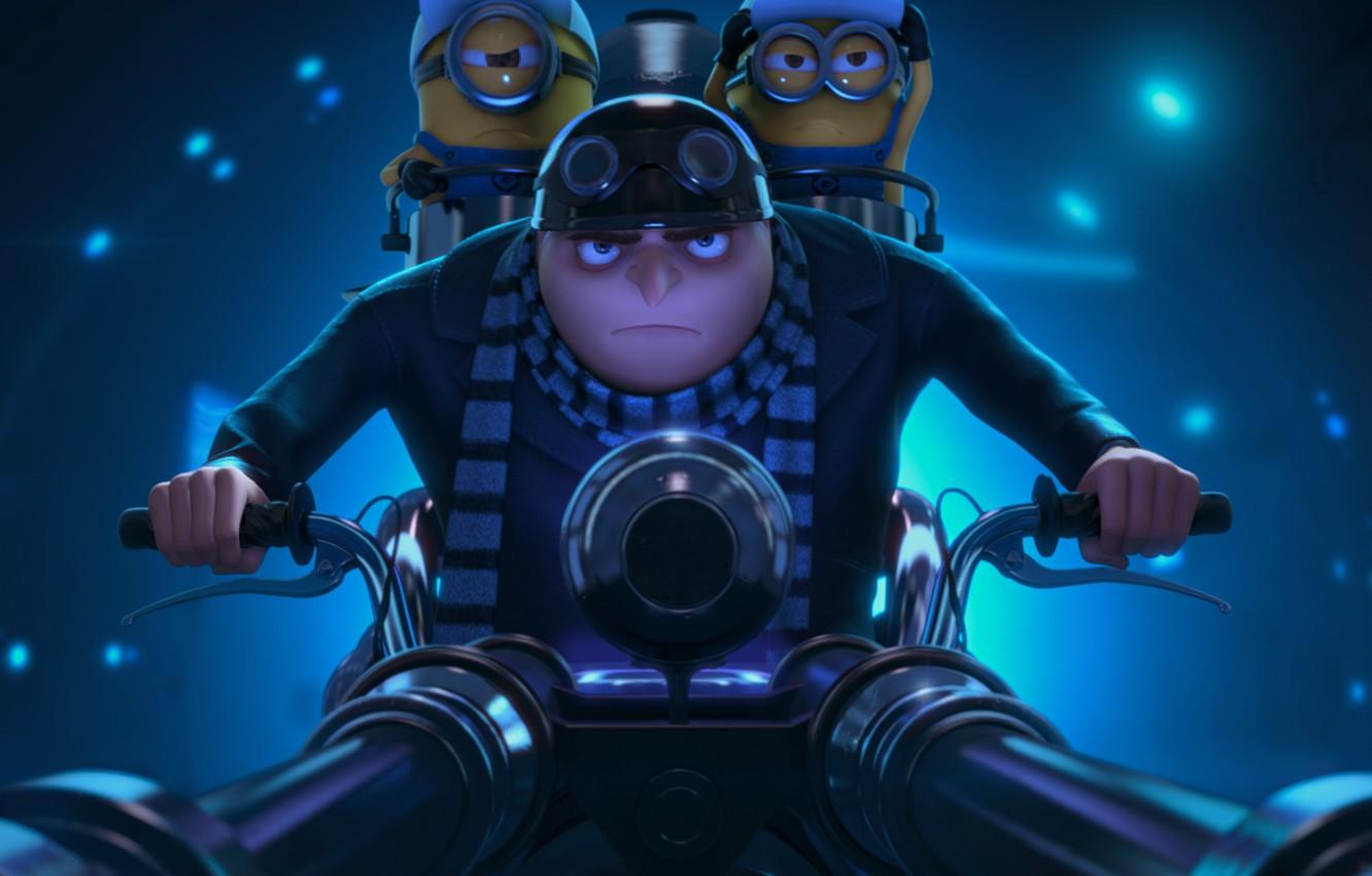 1332x850 Wallpaper glasses, helmet, Minions, Minions, Despicable Me Gru, Despicable Me - for desktop, section фильмы