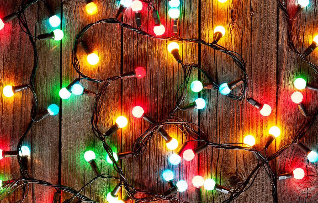 1332x850 Wallpaper New Year, Christmas, christmas, garland, light