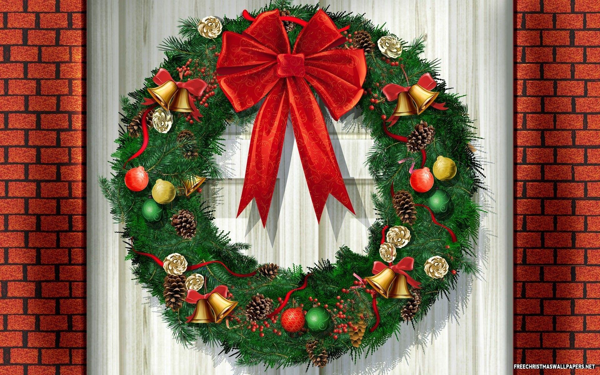 1920x1200 Christmas Wreath Painting 1920x1200