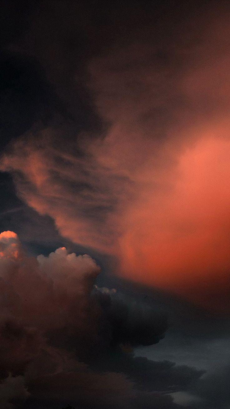 736x1308 Cloud Sky Sunset Red Dark Nature Pattern #iPhone #plus #wallpaper. Patterns in nature, Clouds, Nature iphone wallpaper