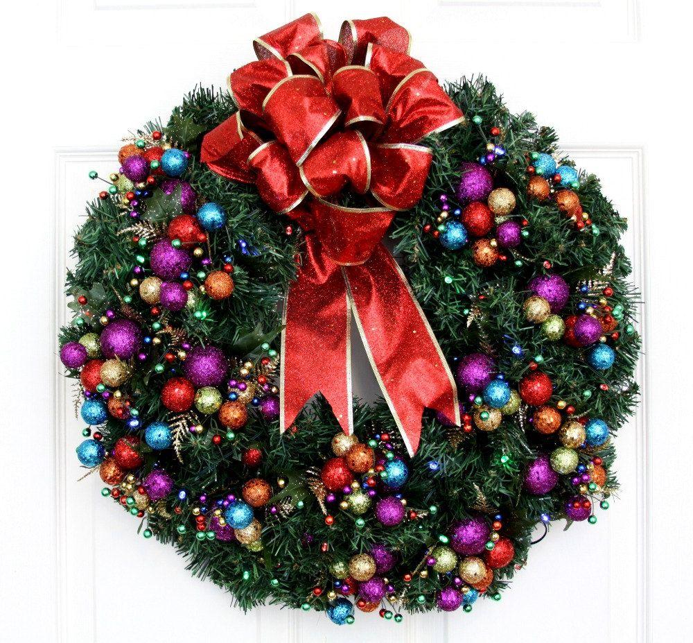 1000x927 Colorful Christmas Garland