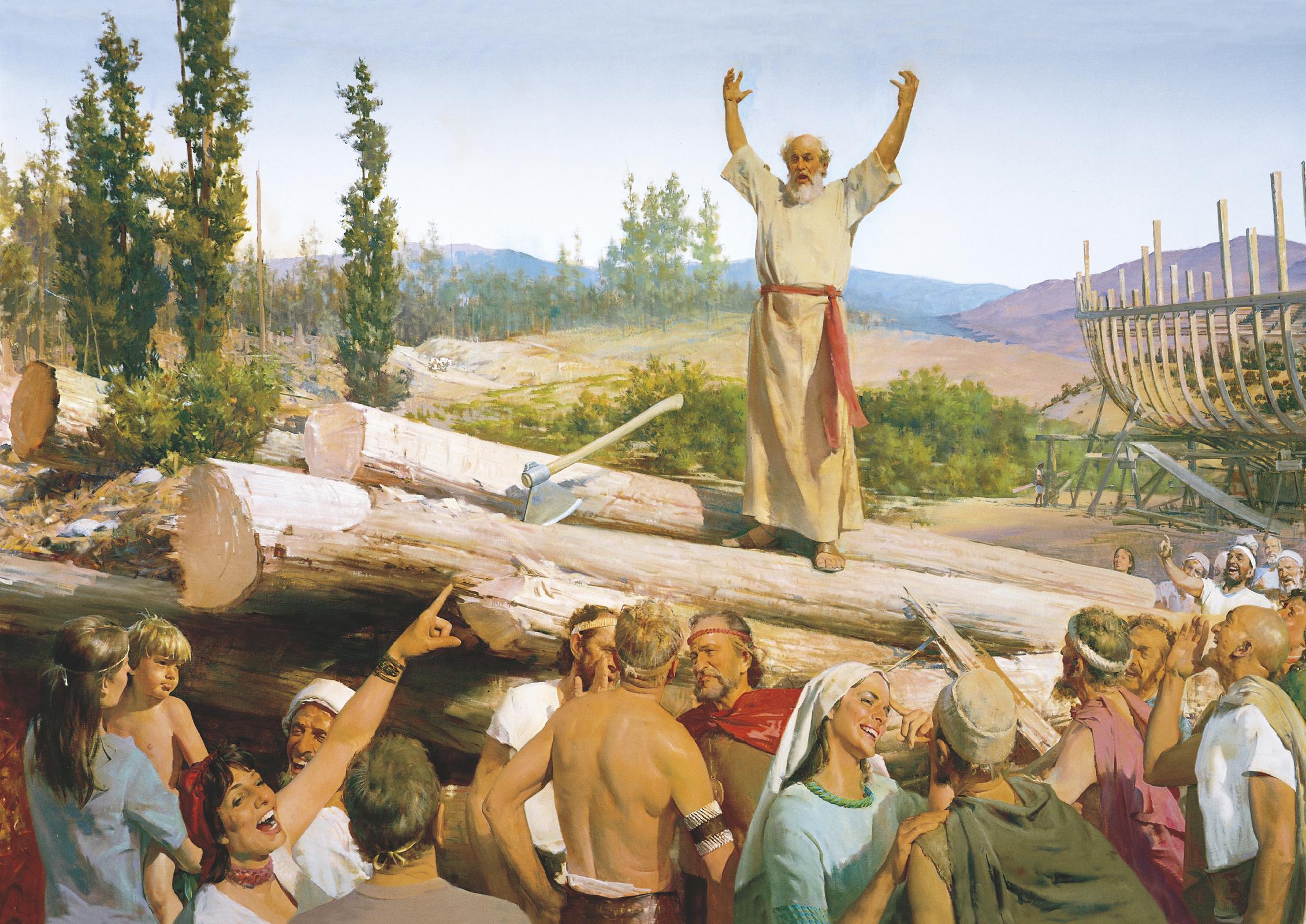 2261x1600 Building the Ark (Noah's Preaching Scorned)