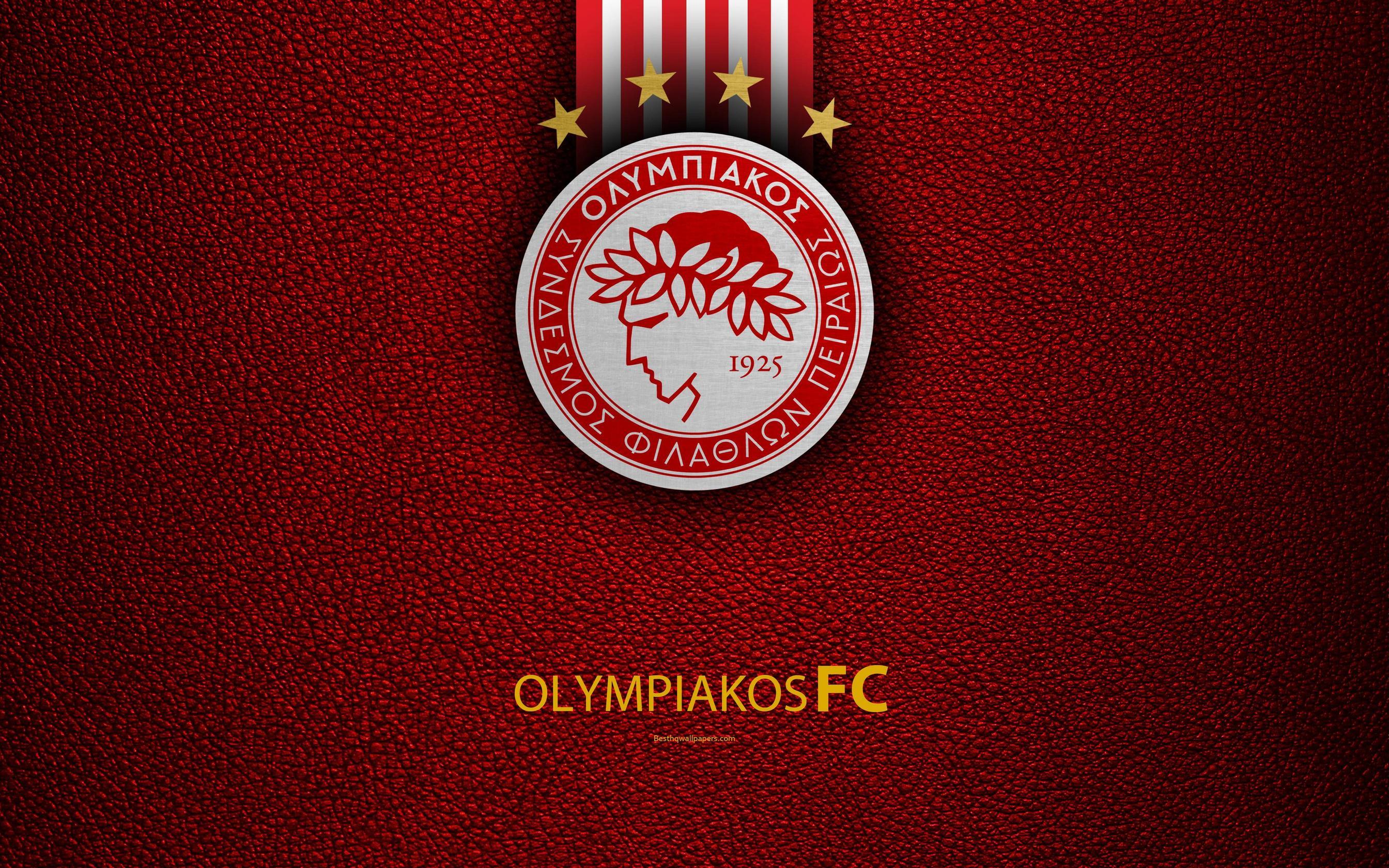 2688x1680 Download Olympiakos FC 4k logo Wallpaper