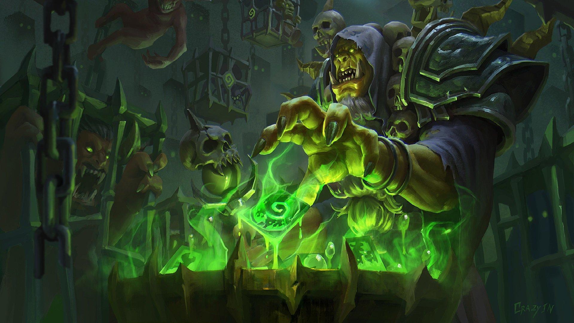 1920x1080 Guldan, Hearthstone: Heroes of Warcraft, World of Warcraft, Video games, Artwork Wallpaper HD / Desktop and Mobile Background