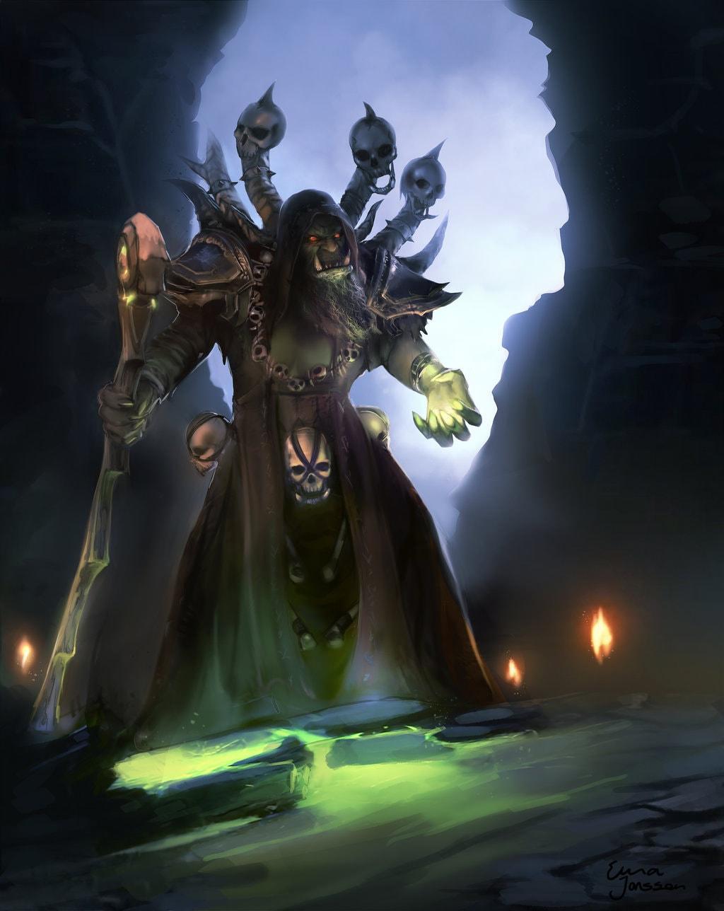 1024x1288 Download Latest HD Wallpaper of, Games, World Of Warcraft Guldan