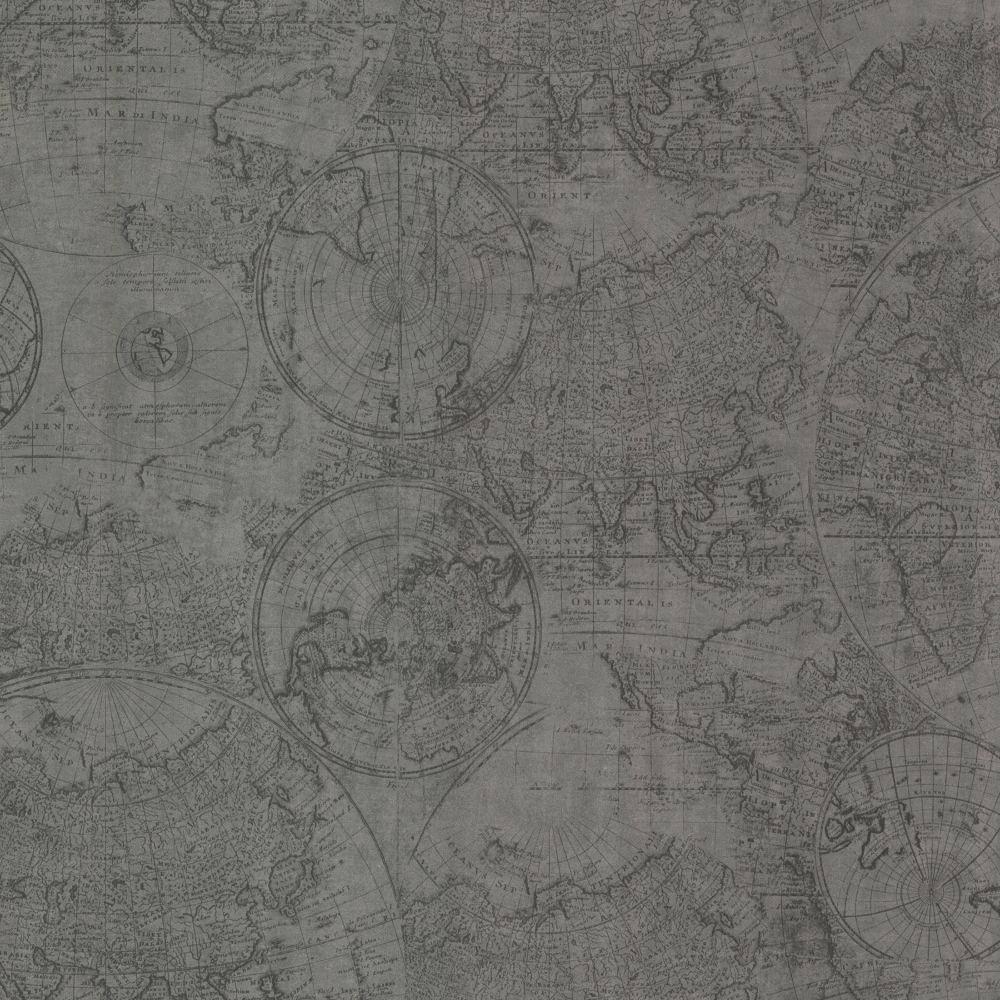 1000x1000 Black World Map Wallpaper This Black And White Map Wallpaper Gives A