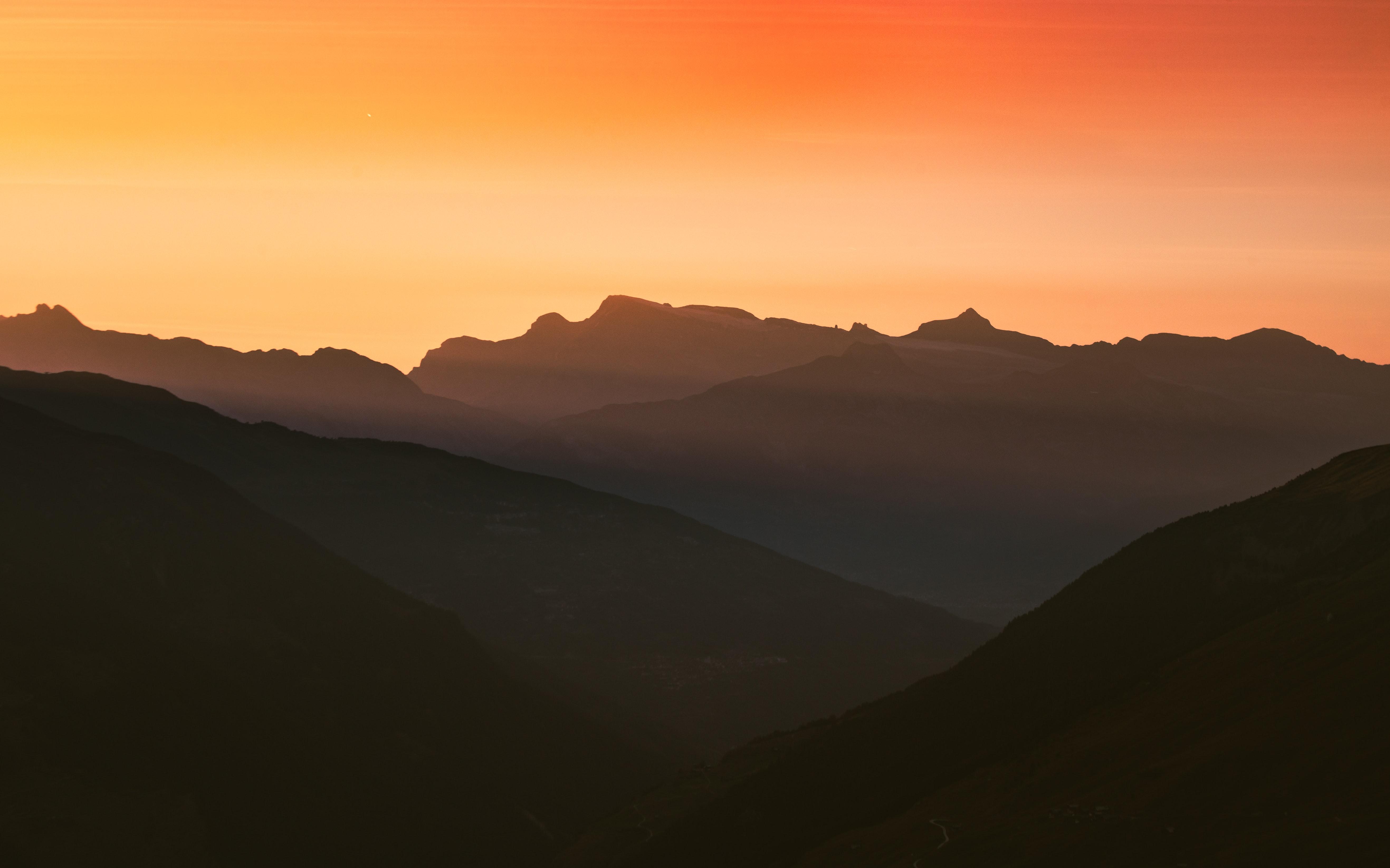 5269x3293 Wallpaper 4k Swiss Alps Cold Mountains Silhouette 4k Wallpaper