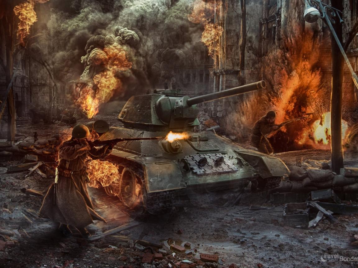 1152x864 Download world war video game, soldiers & tanks 1152x864 wallpaper, standard 4:3 fullscreen wallpaper, 1152x864 HD image, background, 9832