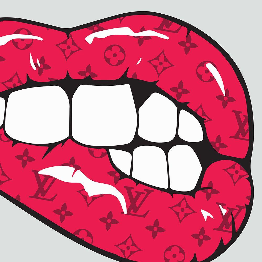 1000x1000 Louis Vuitton Fashion Pop Art Lips. Pop art lips, Lip wallpaper, Art lips