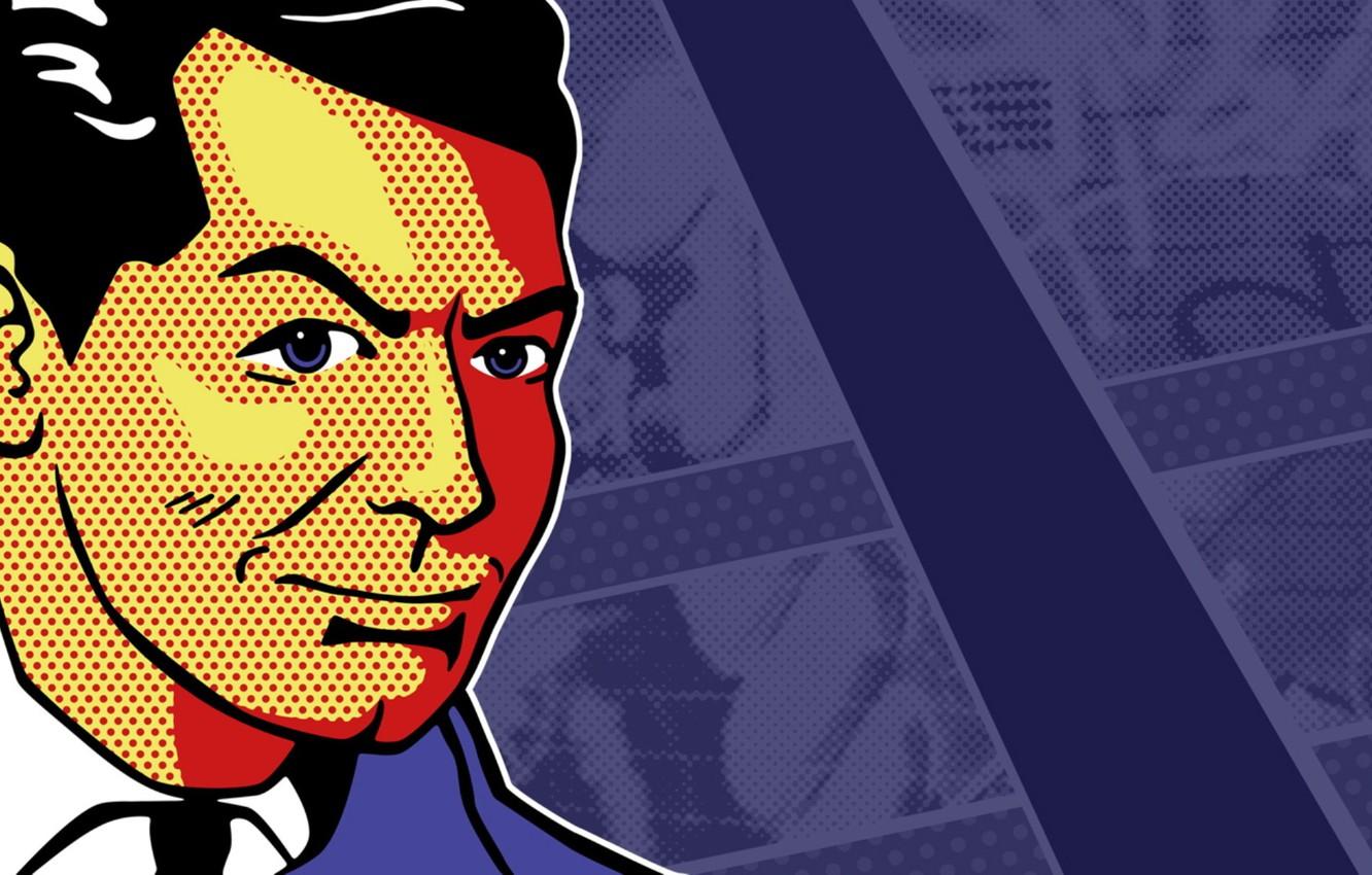 1332x850 Wallpaper retro style, pop art, male image for desktop, section разное