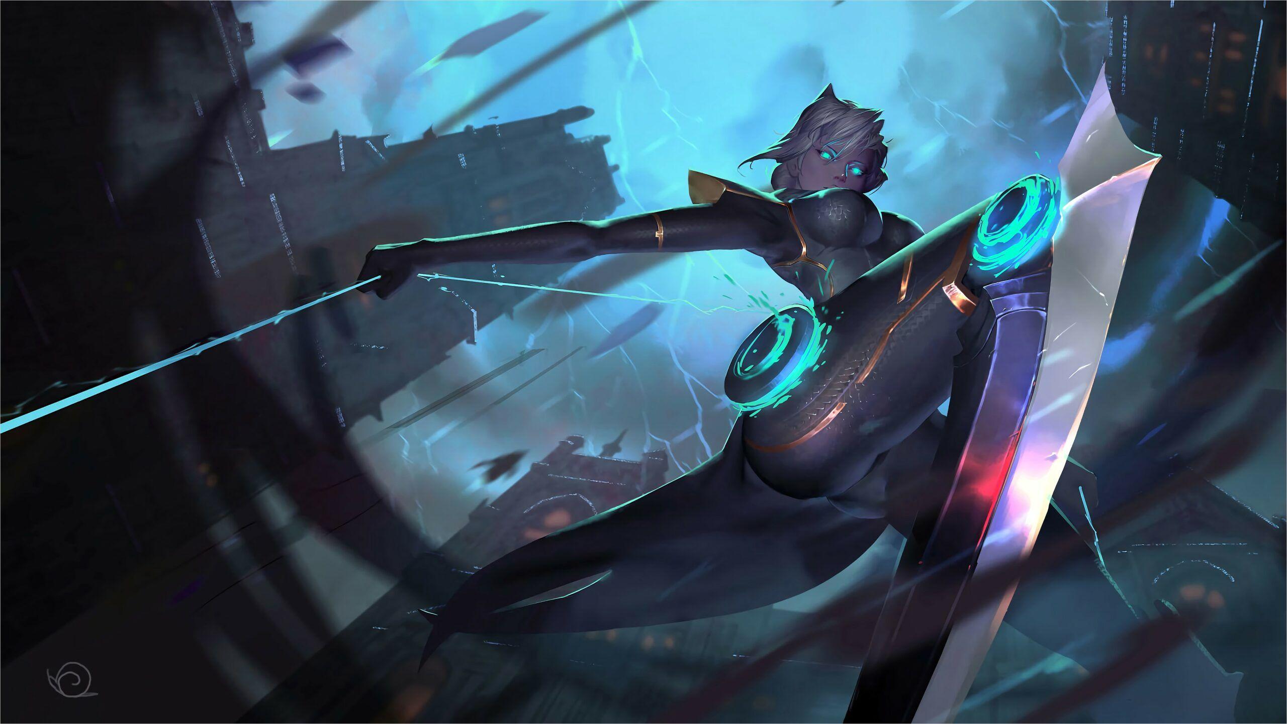 2560x1441 4k Wallpaper League Of Legends Camille. Lol league of legends, League of legends poster, League of legends