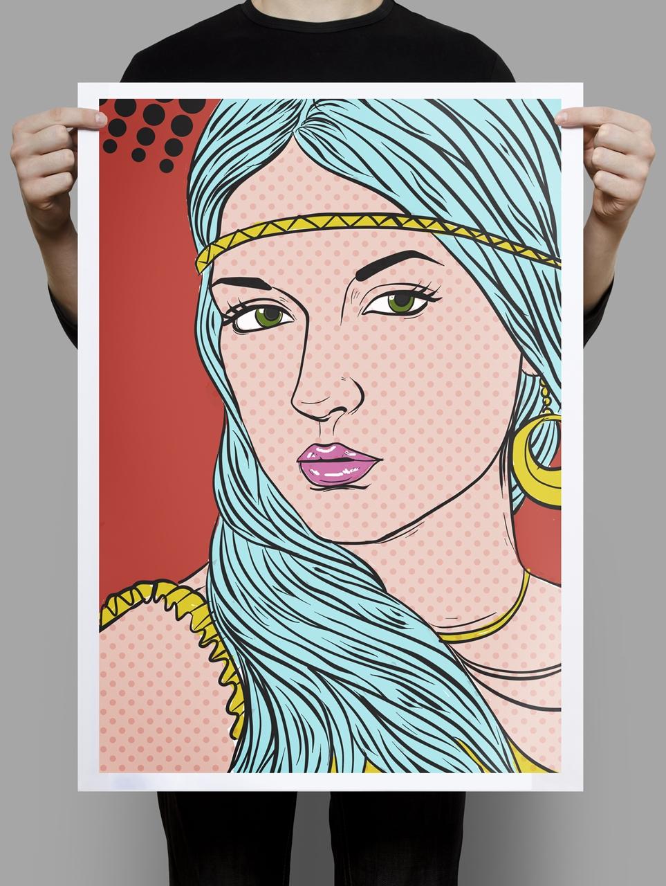 963x1280 I will draw YOUR PHOTOS into Pop ART comic style for $5