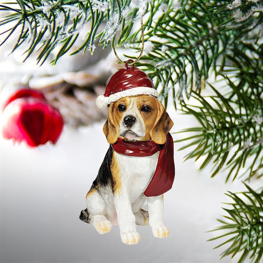 900x900 Design Toscano Beagle Holiday Dog Ornament Sculpture