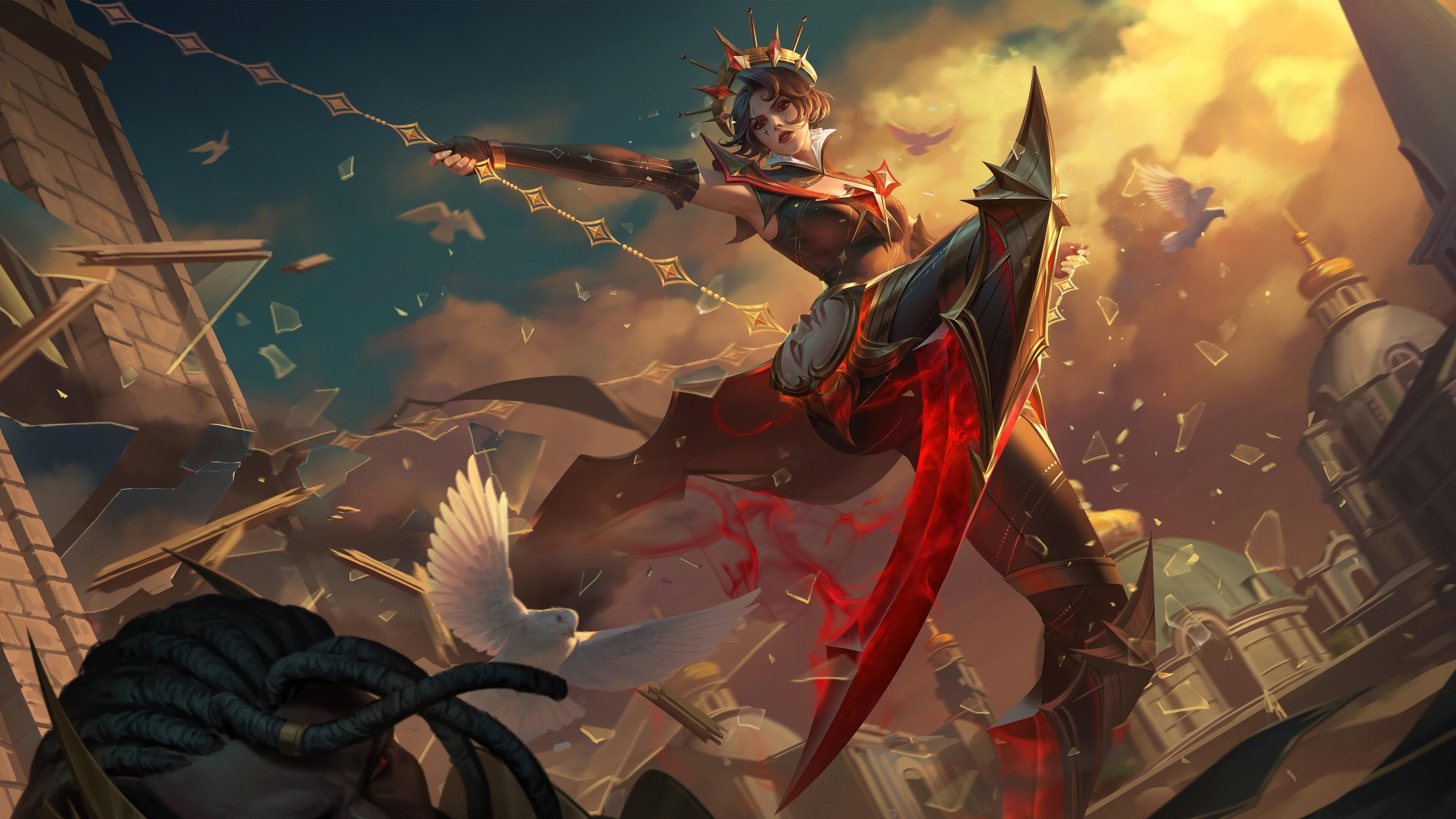 3840x2160 wallpaper, lol, girls, fiora, camille, 8k, HD HD Wallpaper