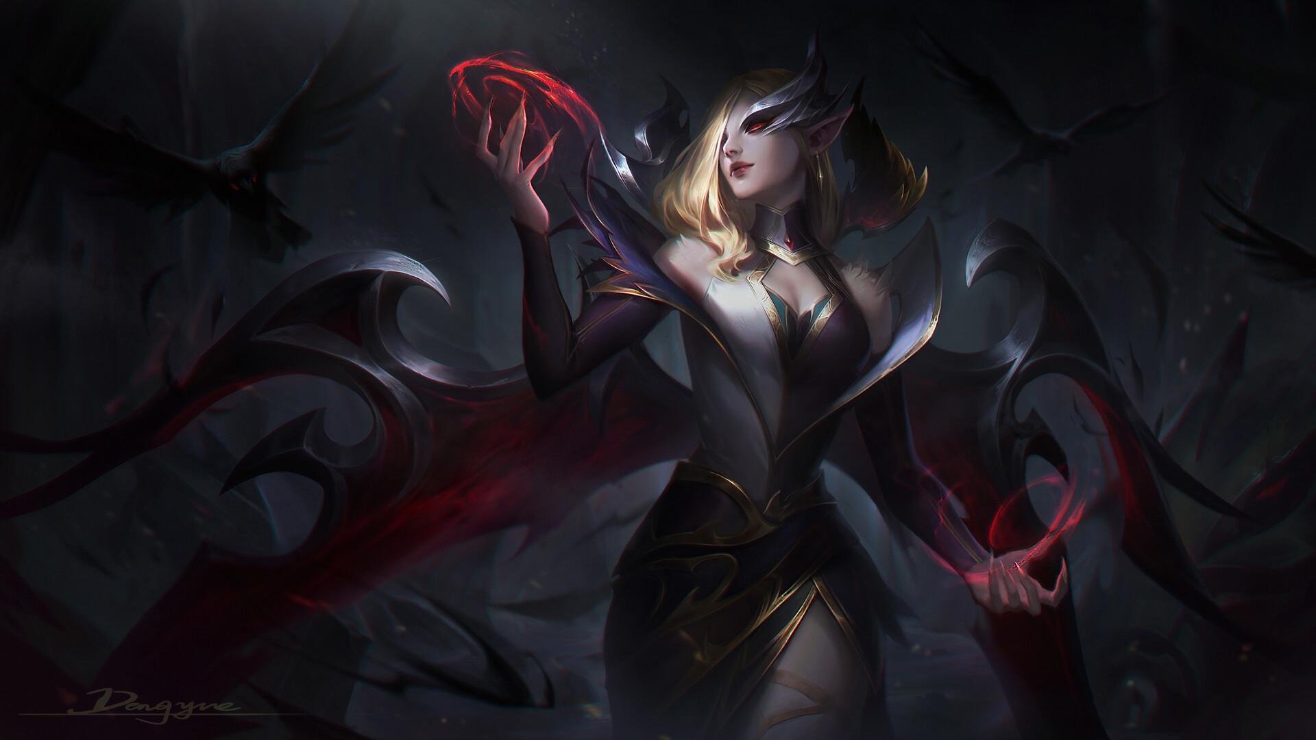 1920x1080 Coven Morgana LoL Splash Art HD Laptop Wallpaper, HD Games 4K Wallpaper, Image, Photo and Background