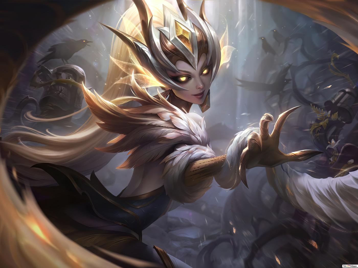 1400x1050 Coven 'Zyra' Prestige Edition Splash Art (8K) of Legends (LOL) HD wallpaper download