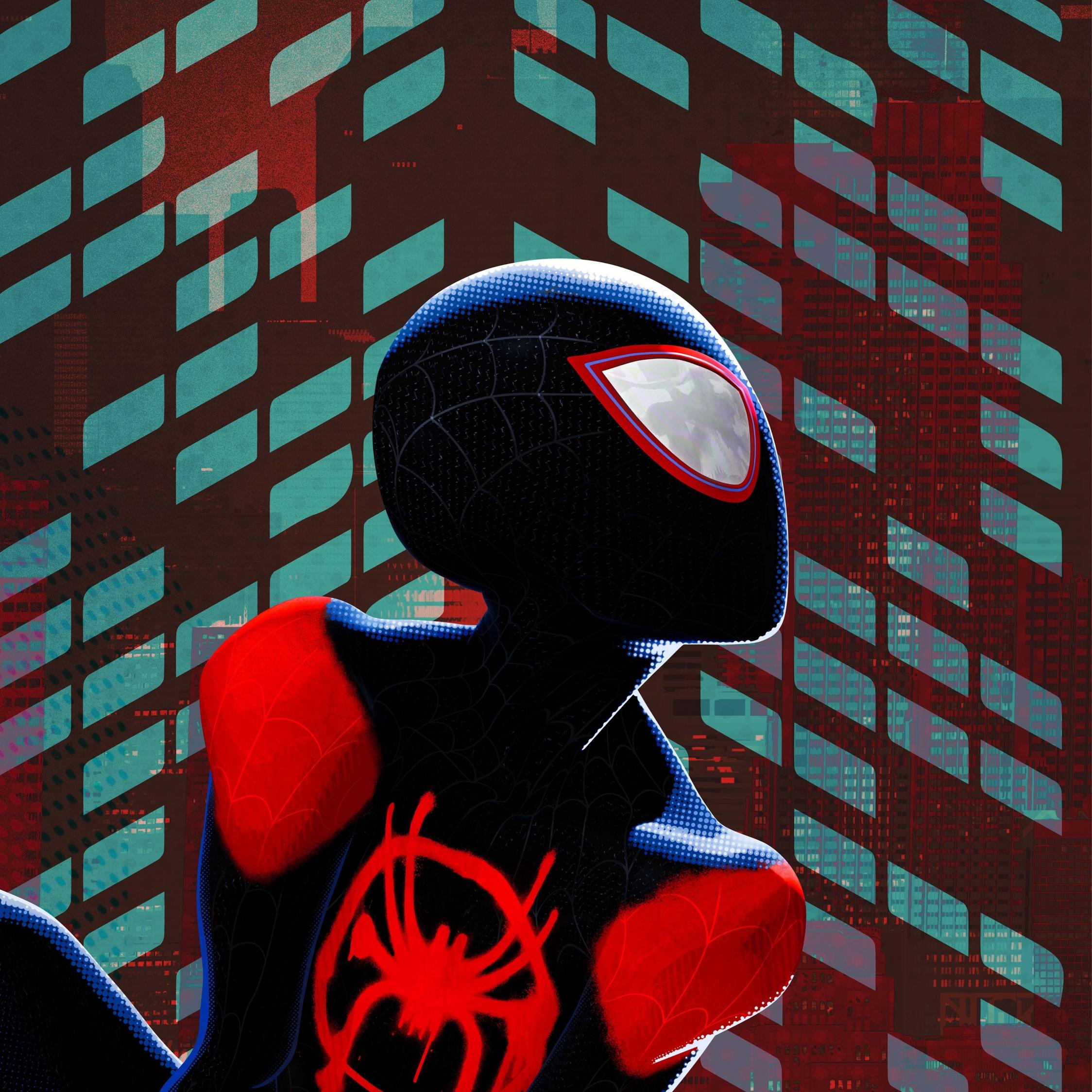 2248x2248 Download Miles Morales, Black Suit, Spider Man: Into The Spider Verse 2248x2248 Wallpaper, Ipad Air, Ipad Air Ipad Ipad Ipad Mini Ipad Mini 2248x2248 HD Image, Background, 15269