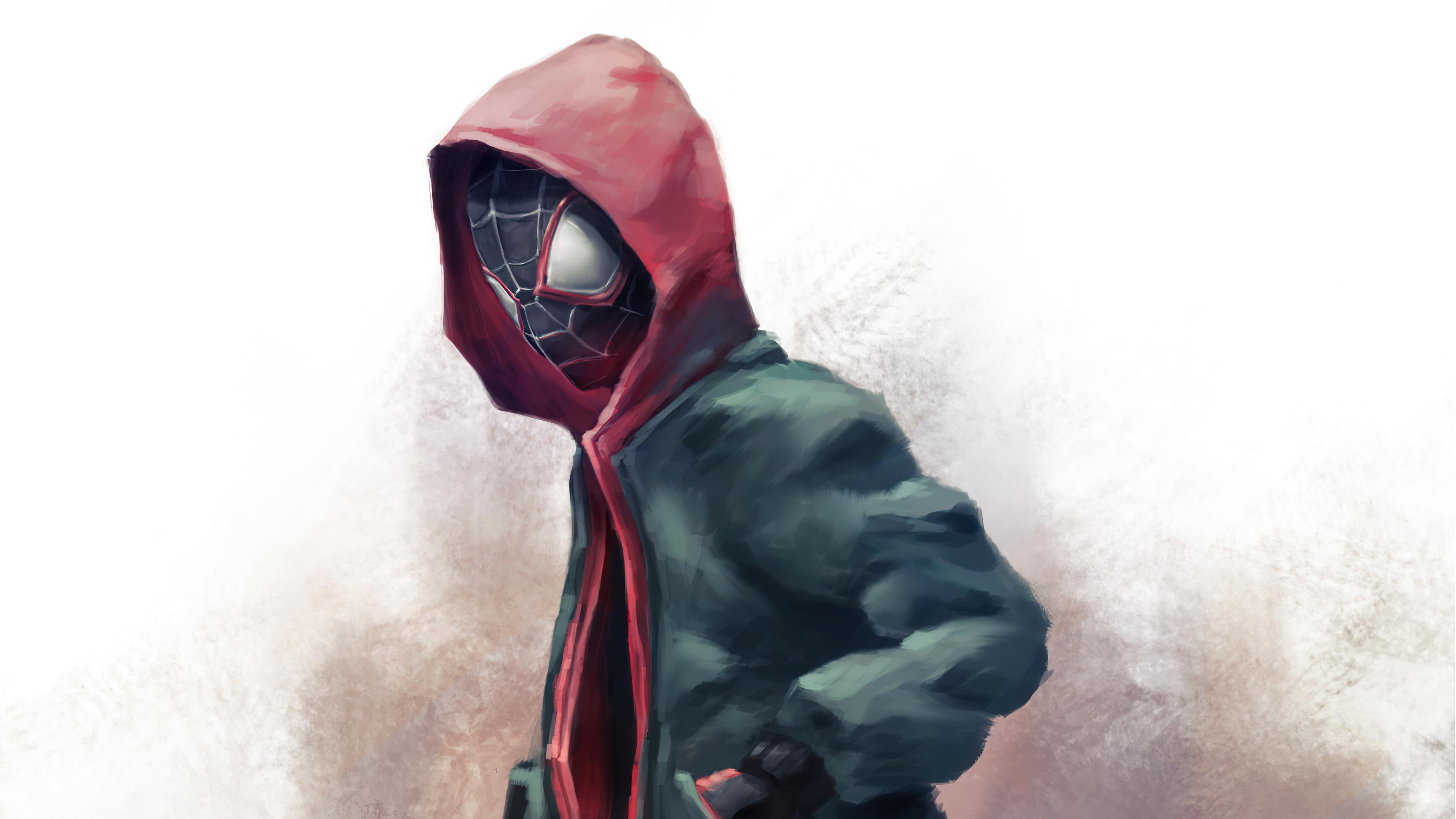 3496x1966 Spider Man Miles Hoodie 4k Nexus Samsung Galaxy Tab Note Android Tablets HD 4k Wallpaper, Image, Background, Photo and Picture