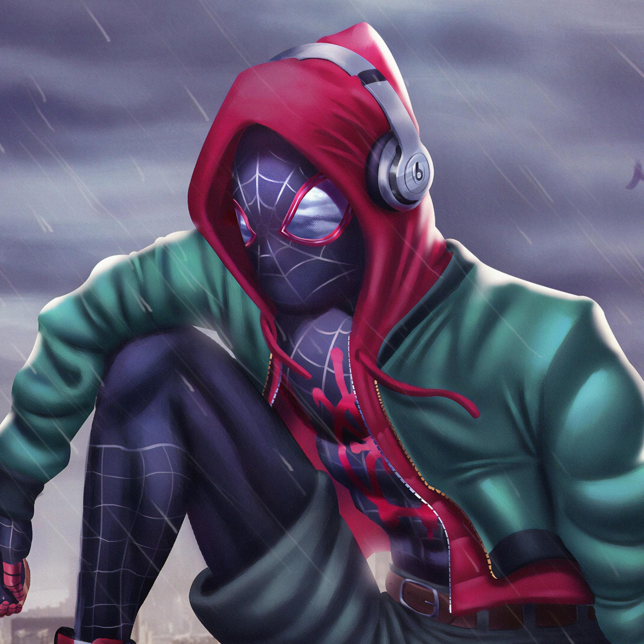 2048x2048 Wallpaper 4k Miles Morales New Wallpaper