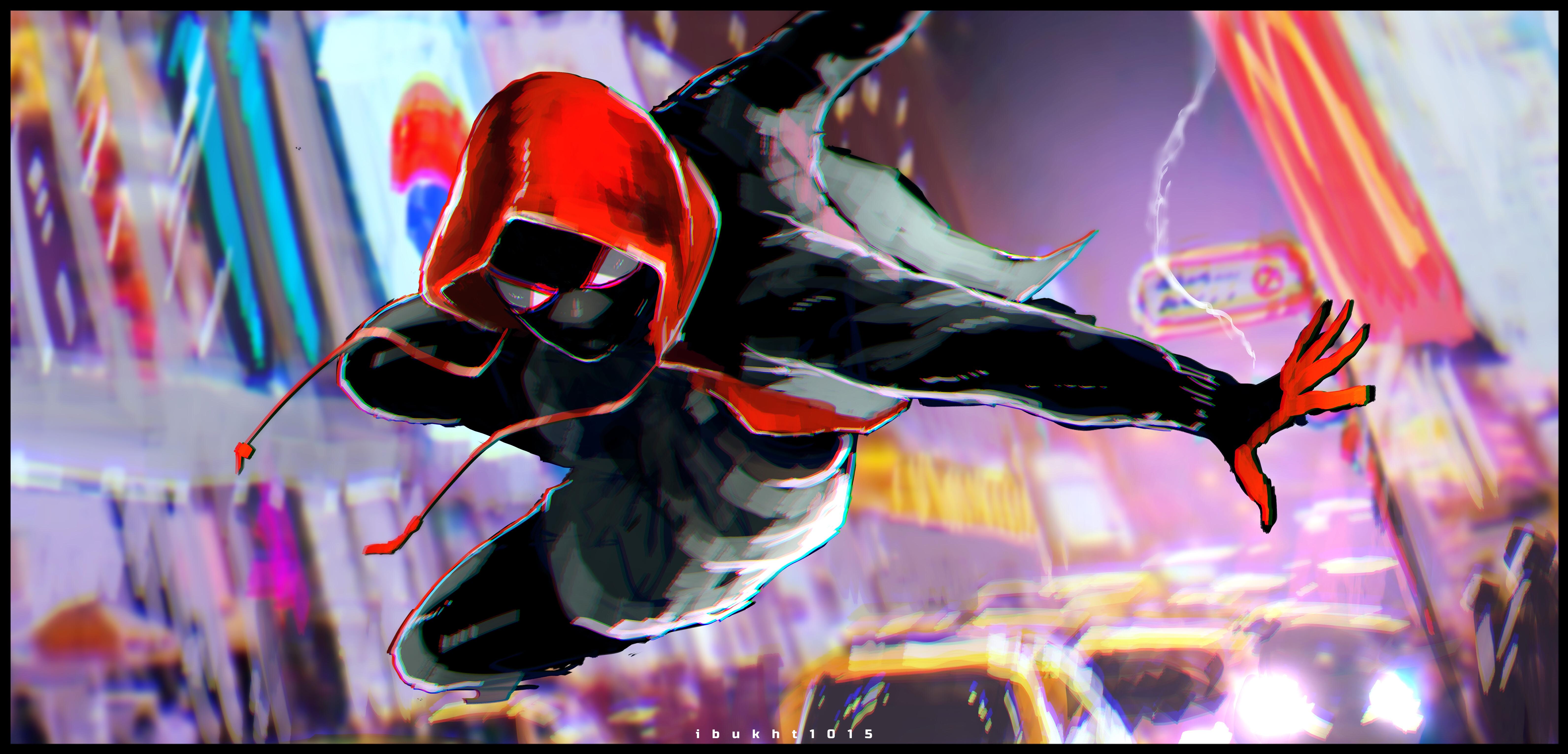 6366x3061 Miles Morales And Spider Man (marvel And 2 More) Drawn By Ibuo_(ibukht1015)