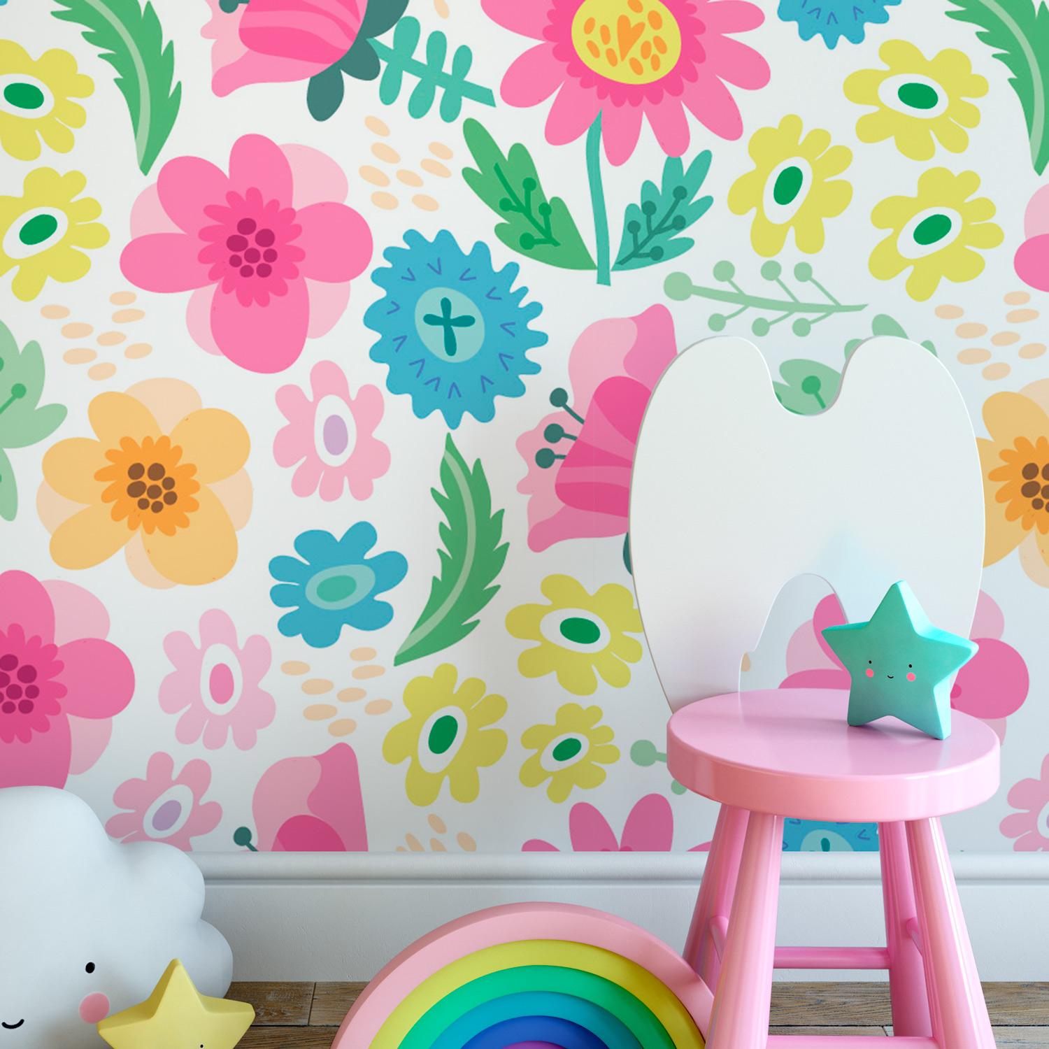 1500x1500 Floral Summer Pattern Wallpaper