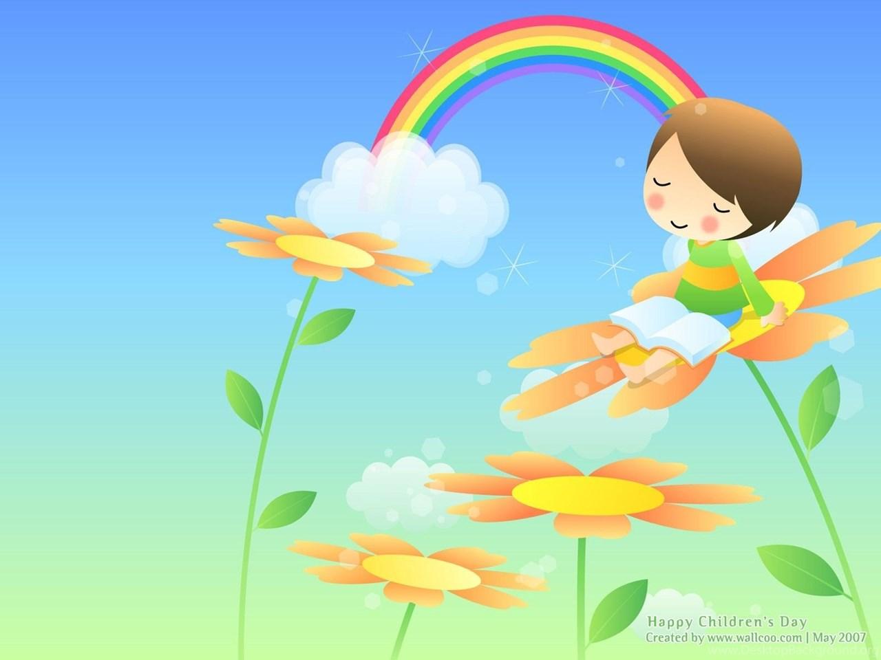 1280x960 Desktop Wallpaper Rainbow Kids Children Desktop Background
