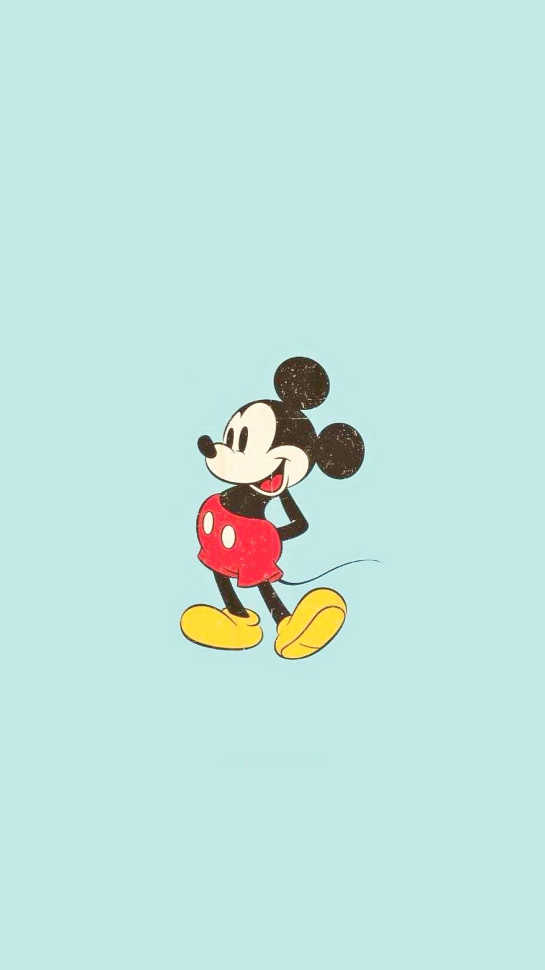 1080x1920 Mickey Mouse iPhone Ultra HD 4K Disney Minimal Wallpaper