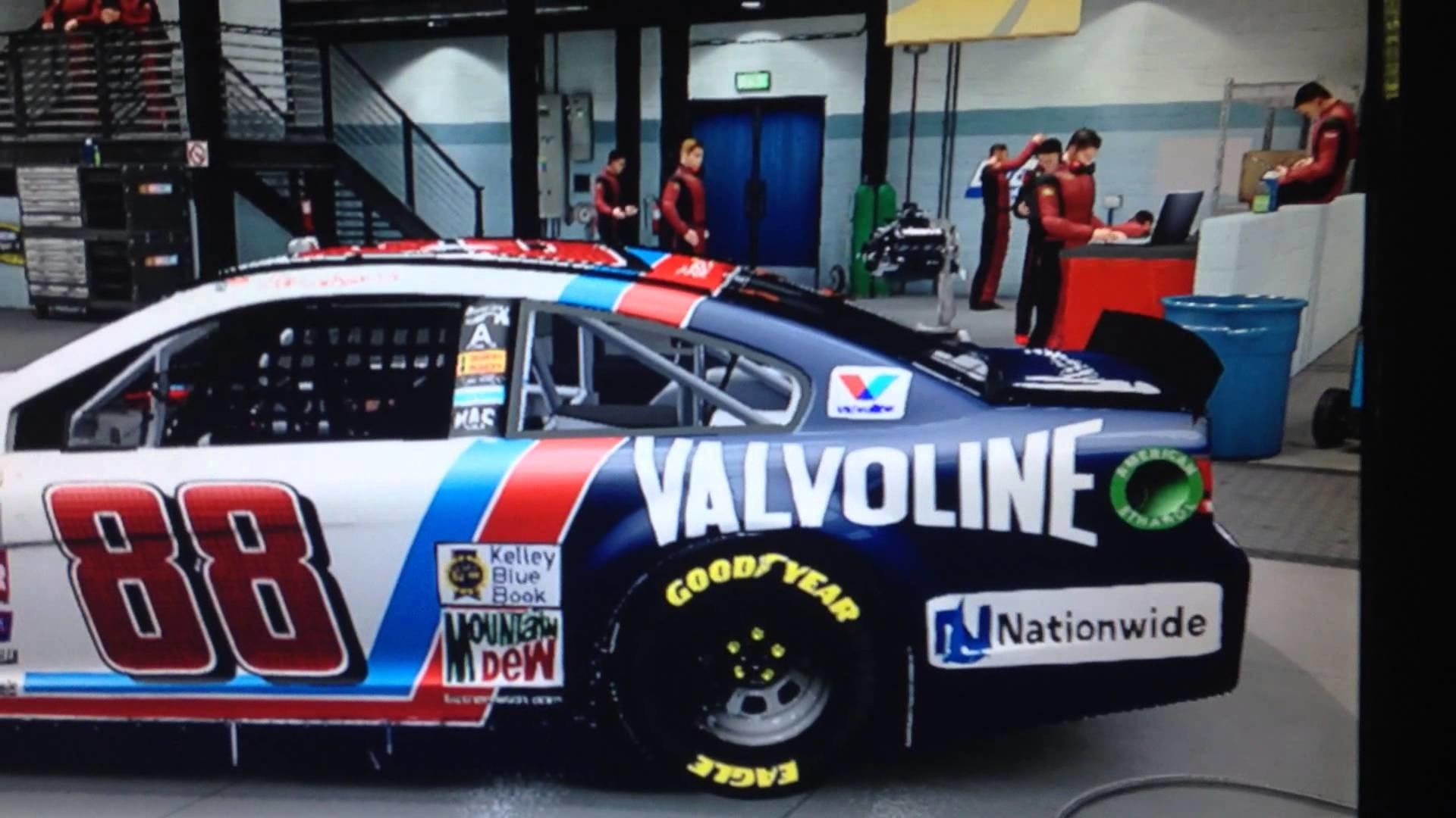 1920x1080 NASCAR 14 15 Garage: 2015 Dale Jr. Valvoline Throwback Custom Car