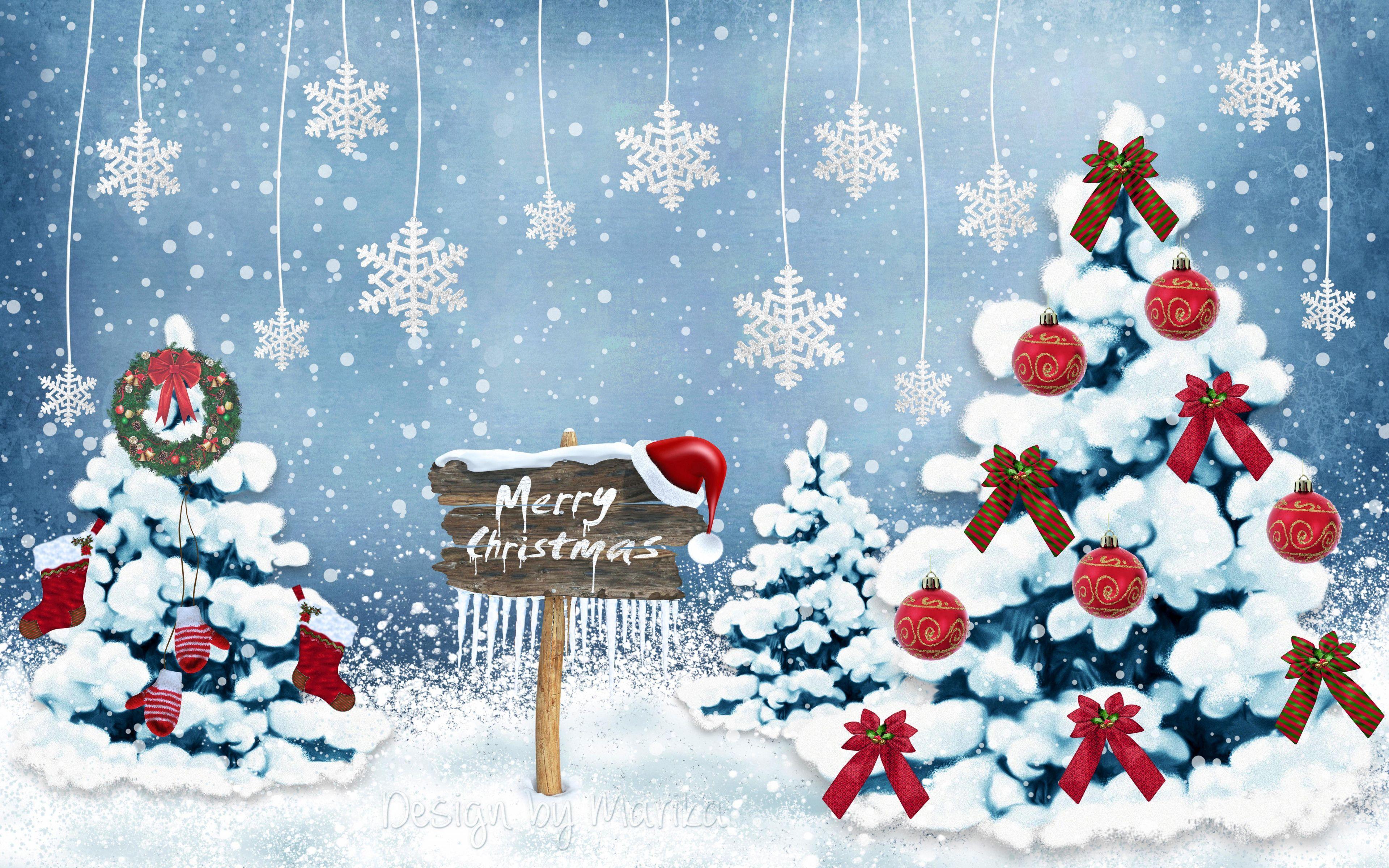 3840x2400 Merry Christmas 4K Wallpaper, HD Merry Christmas 4K Background on WallpaperBat