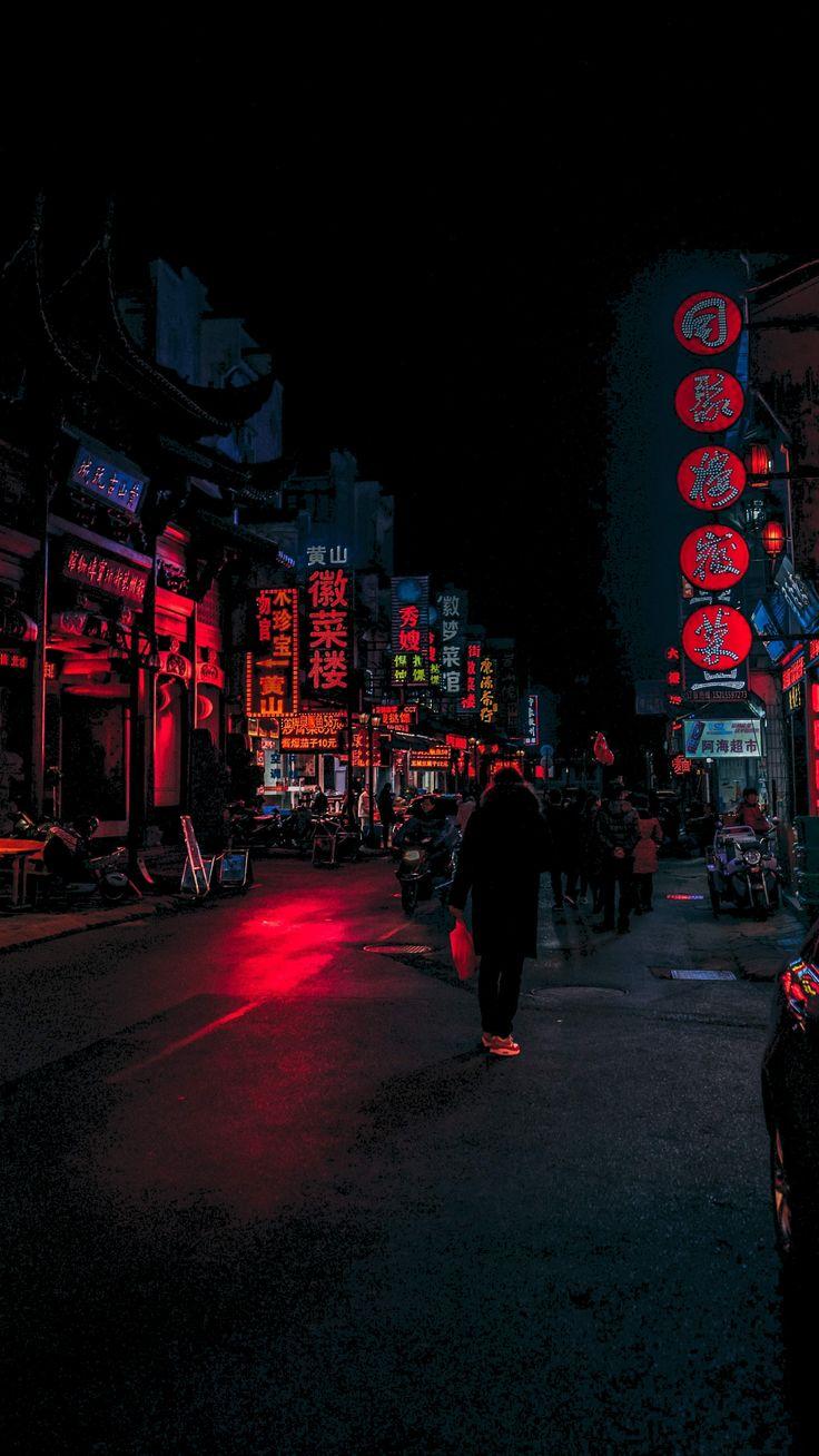 736x1308 China Street Market Amoled Dark Wallpaper. HD dark wallpaper, Dark wallpaper, Dark wallpaper iphone
