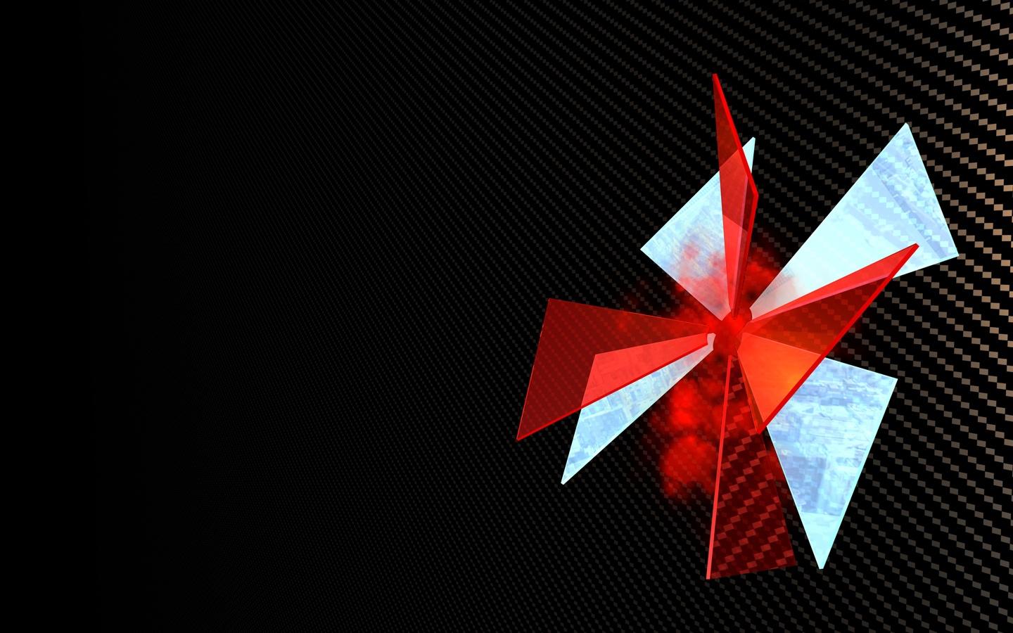 1440x900 black red Umbrella Logo