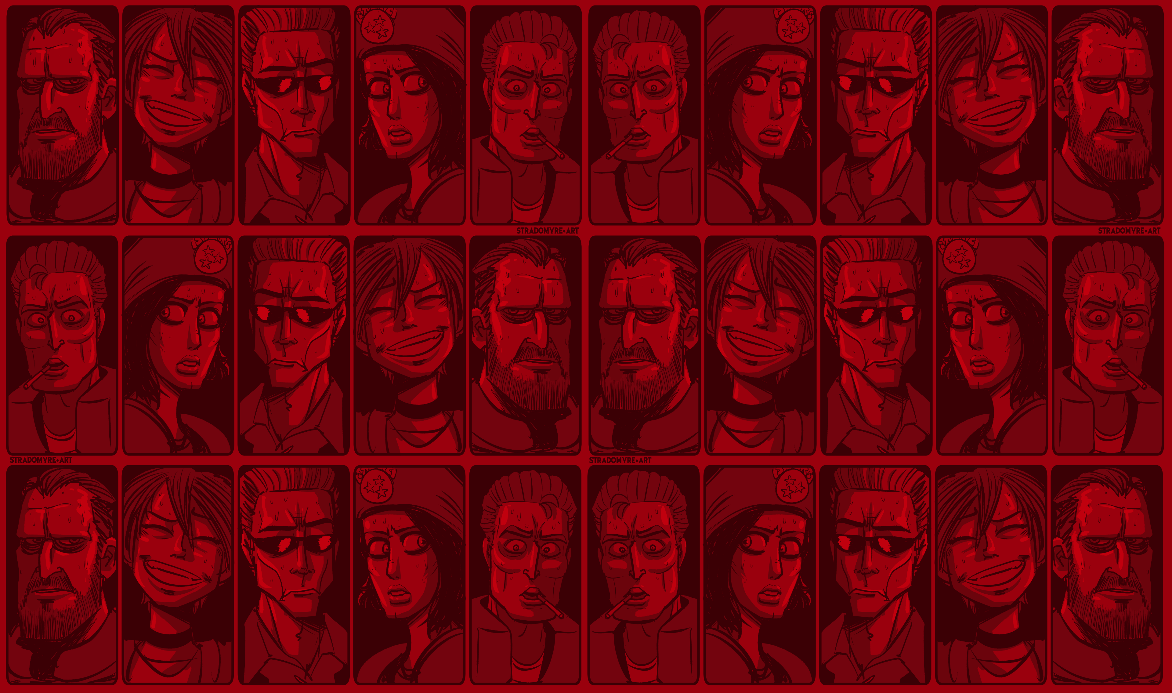 3840x2270 Resident Evil 1 Cast Wallpaper by Stradomyre on Newgrounds