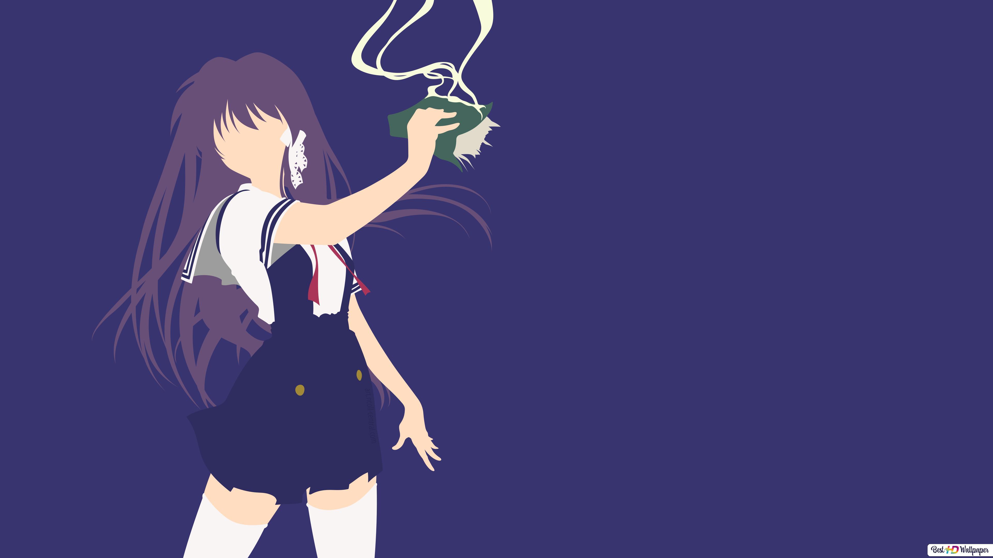 3840x2160 Clannad Fujibayashi (Minimalist) HD wallpaper download
