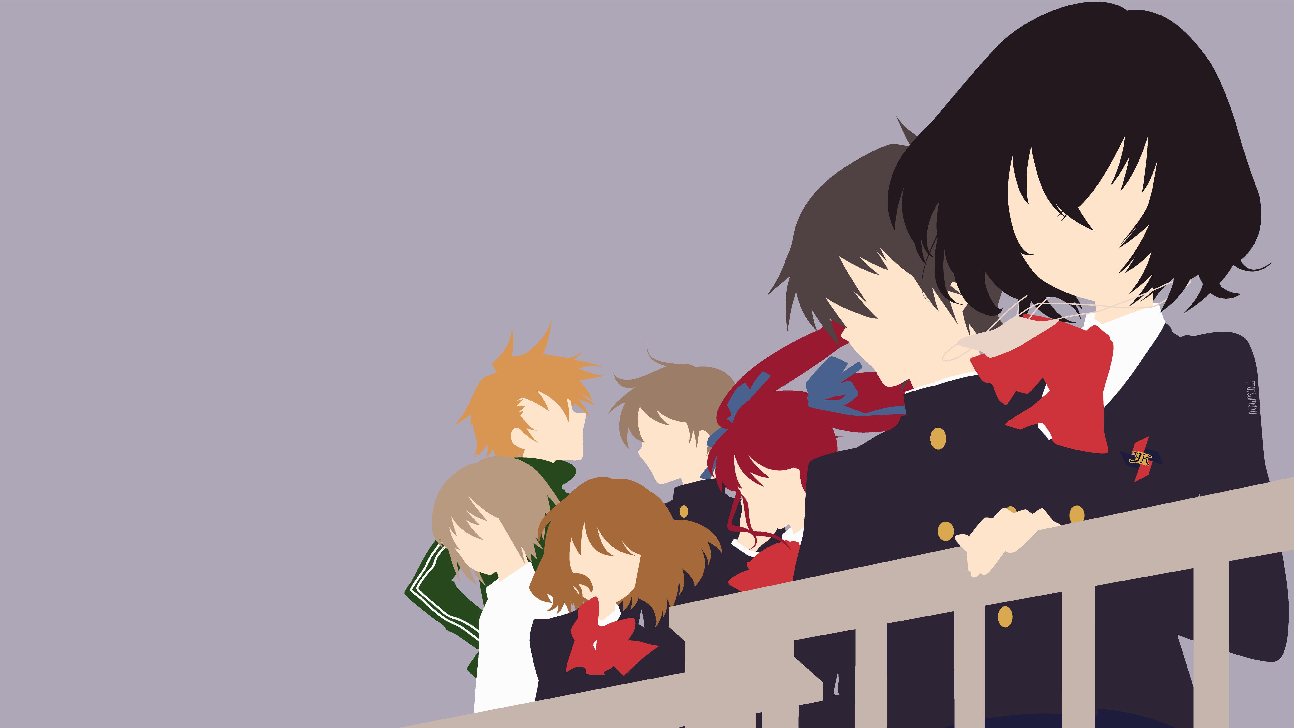 5443x3061 Minimalist Anime Wallpaper Another
