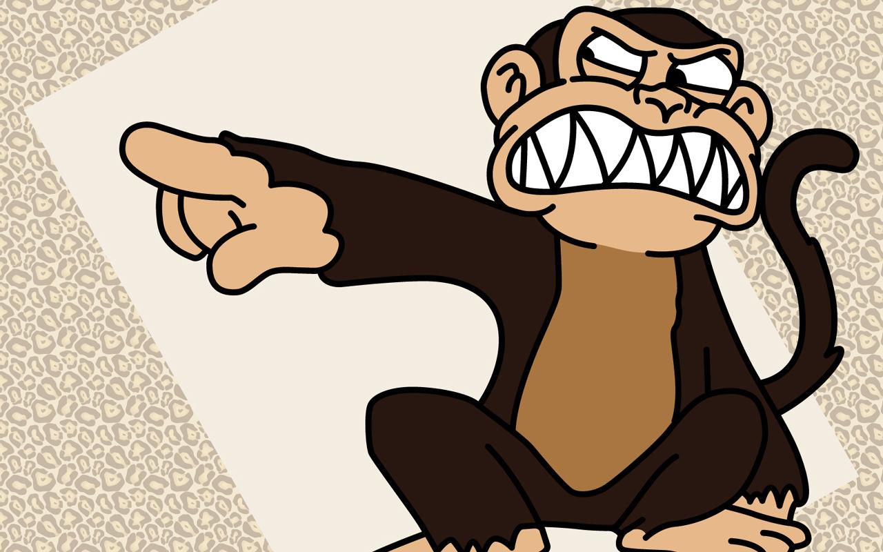 1280x800 Evil Monkey Guy Wallpaper