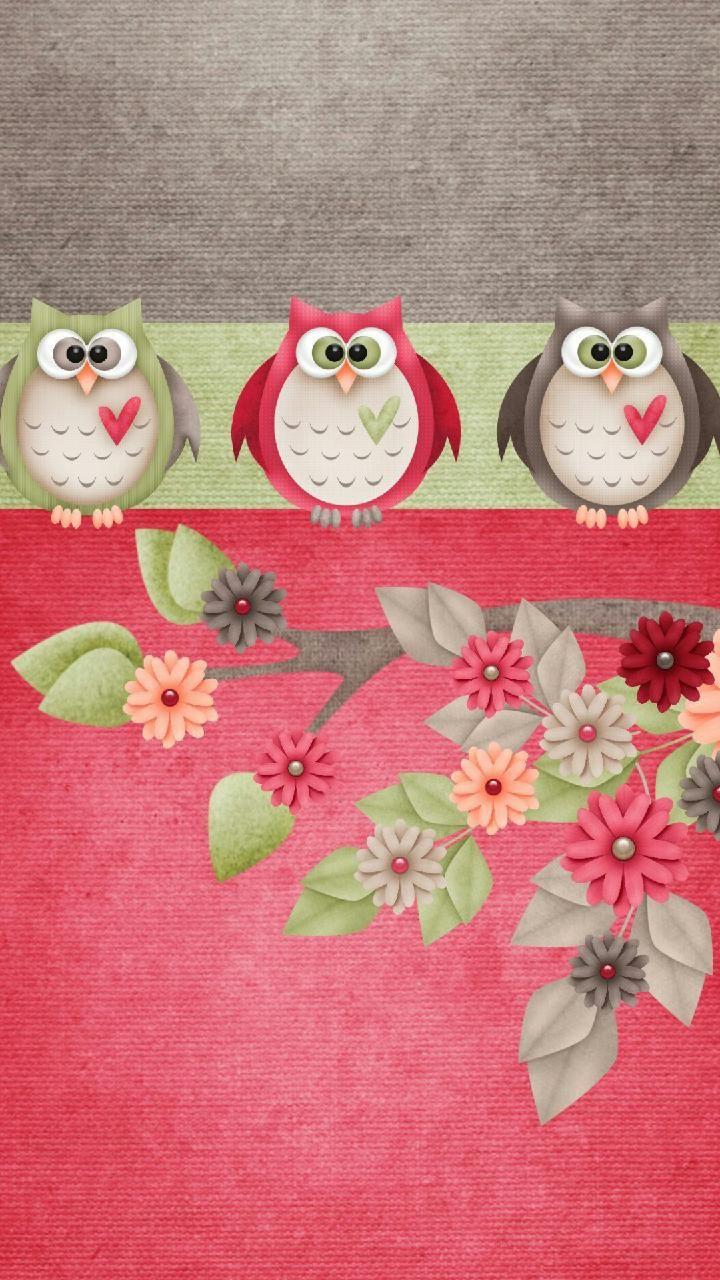 720x1280 Download funny owls Wallpaper by georgekev now. Browse millions of popular bird Wallpape. Cute owls wallpaper, Owl wallpaper, Owl background