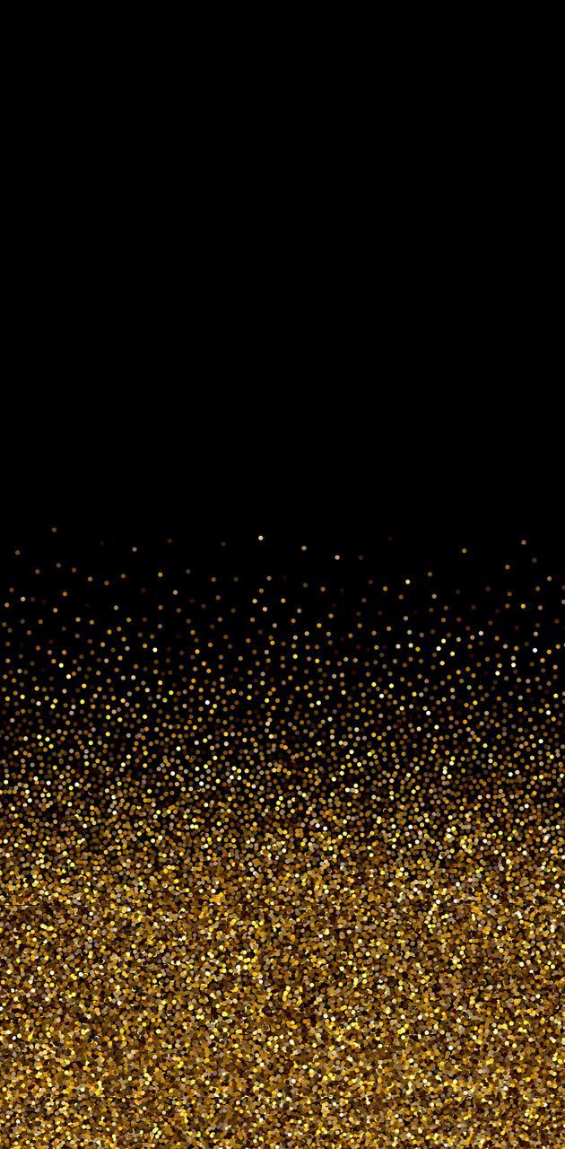 630x1280 black gold glitter wallpaper