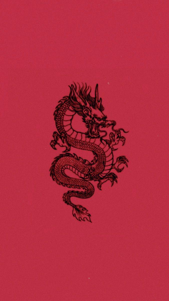 675x1200 Pink Dragon Wallpaper