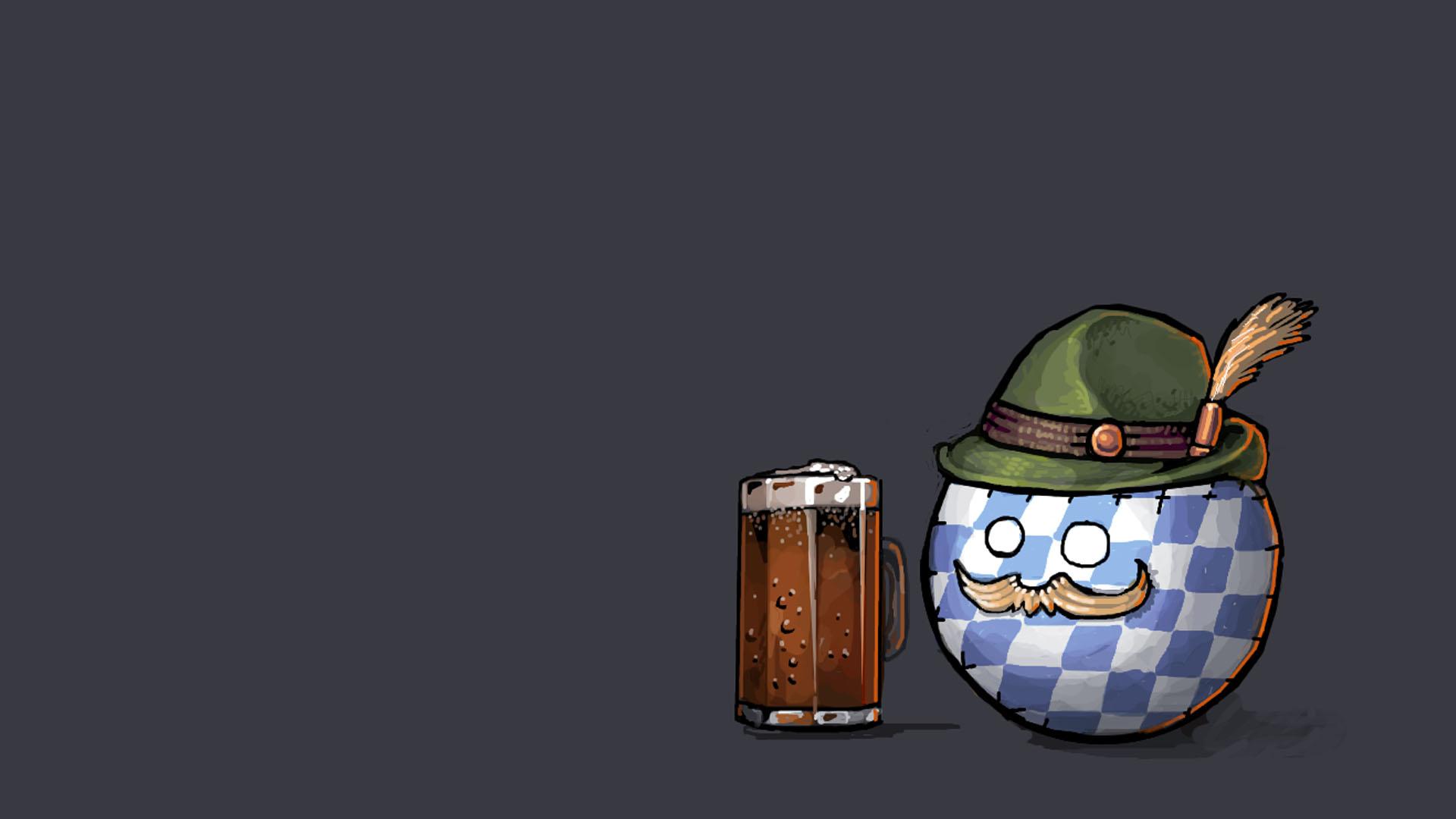 1920x1080 Polandball Wallpaper (by Reddit User NorwayBernd)