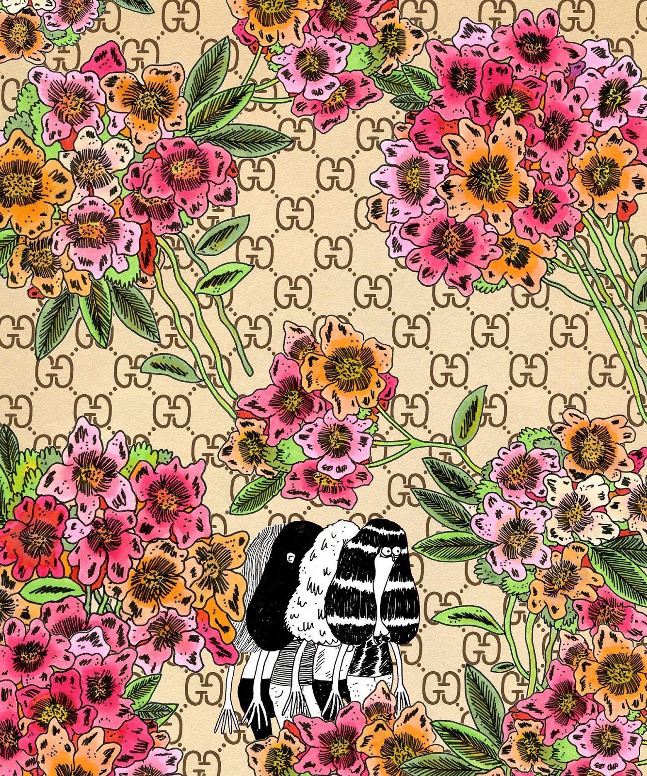 Gucci Flower Wallpapers Top Free Gucci Flower Backgrounds Wallpaperaccess