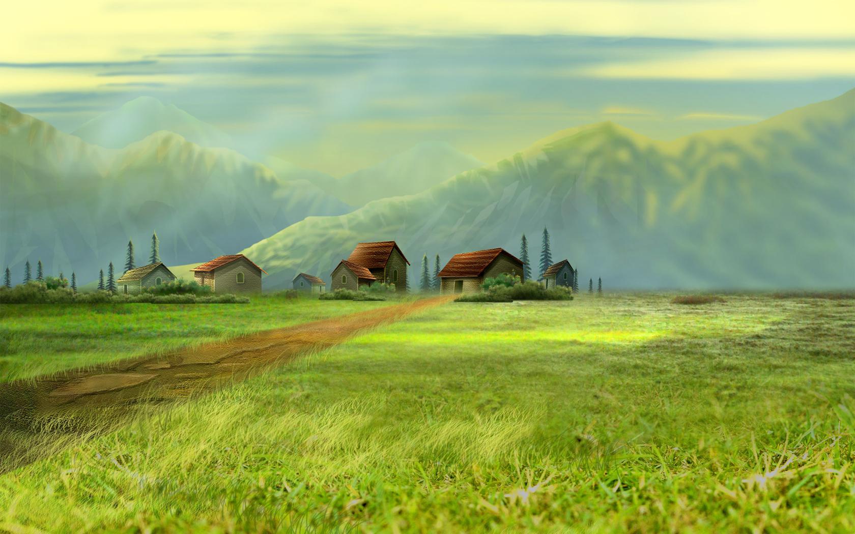 1680x1050 Free download Cartoon Village Landscape Wallpaper Pics 12139 Wallpaper High [1680x1050] for your Desktop, Mobile & Tablet. Explore Village Home Wallpaper. Village Wallpaper HD, Hidden Leaf Village Wallpaper, Village Wallpaper Discontinued