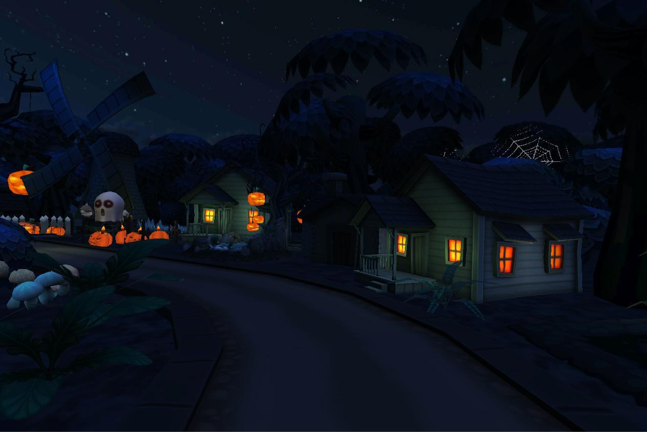 1266x846 Haunted Village Live Wallpaper