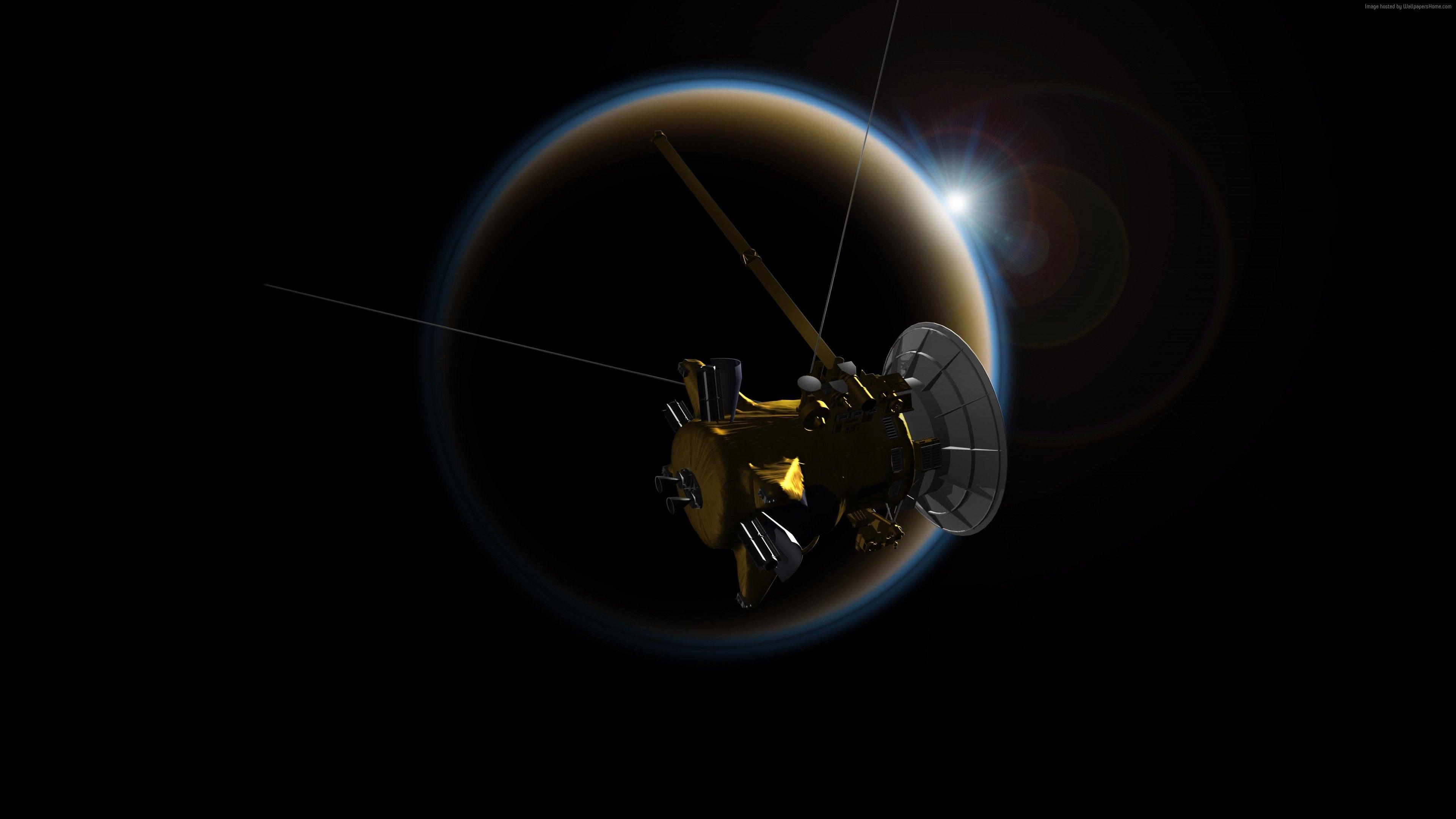 3840x2160 Wallpaper Saturn, Cassini Probe, 4k, Space 4k, Cassini Probe, Saturn