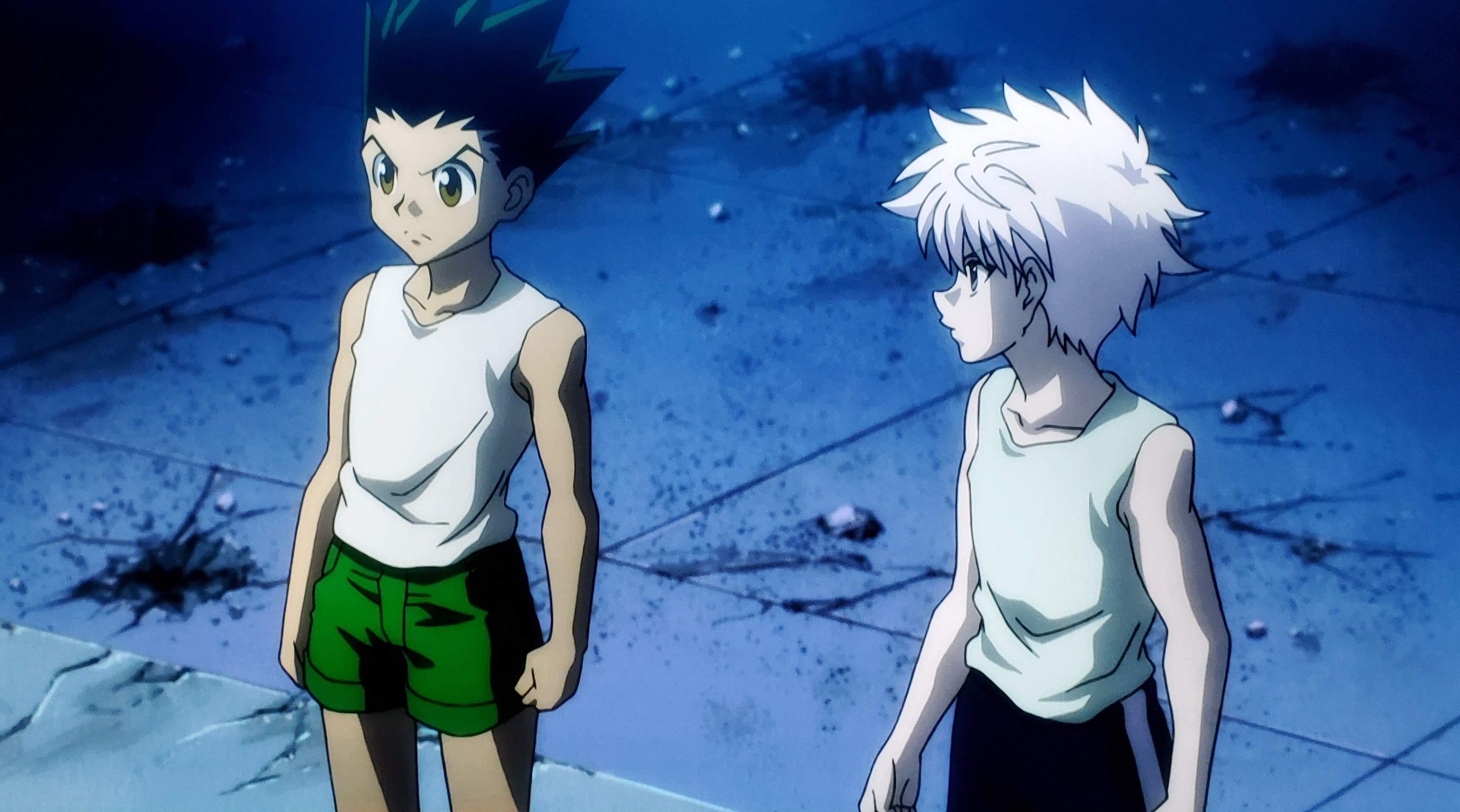 3374x1878 Killua follows Gon. Killua, Anime, Hunter